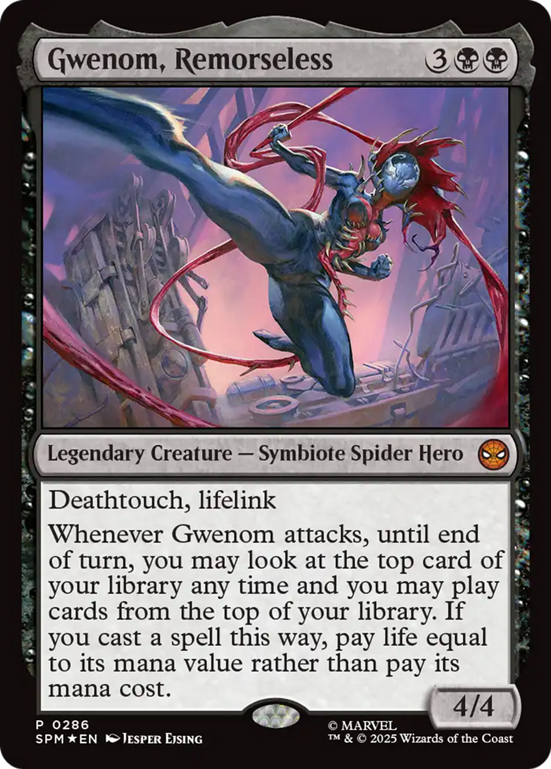 Gwenom, implacable — Marvel's Spider-Man — Magic: The Gathering