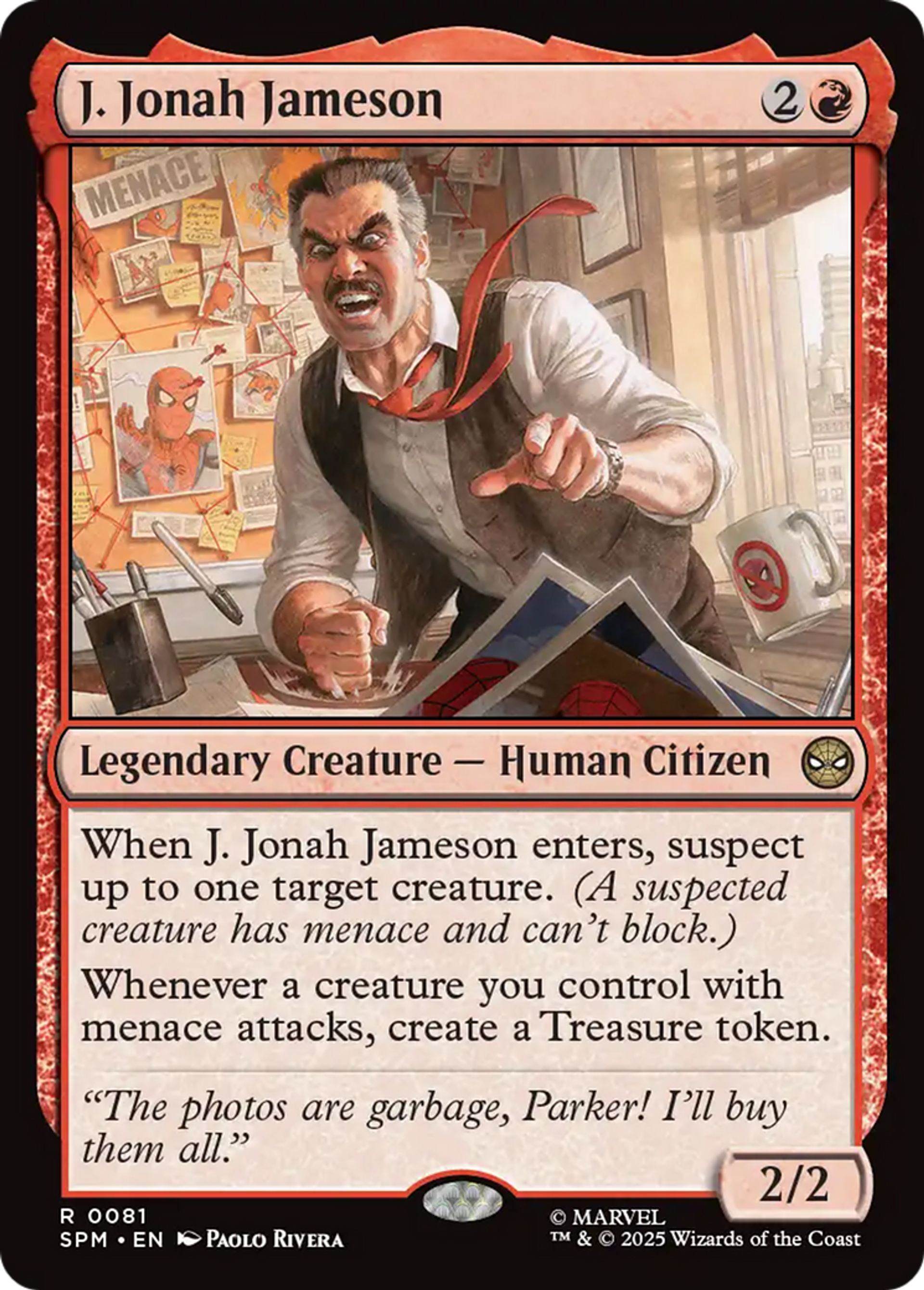 J. Jonah Jameson — Marvel's Spider-Man — Magic: The Gathering