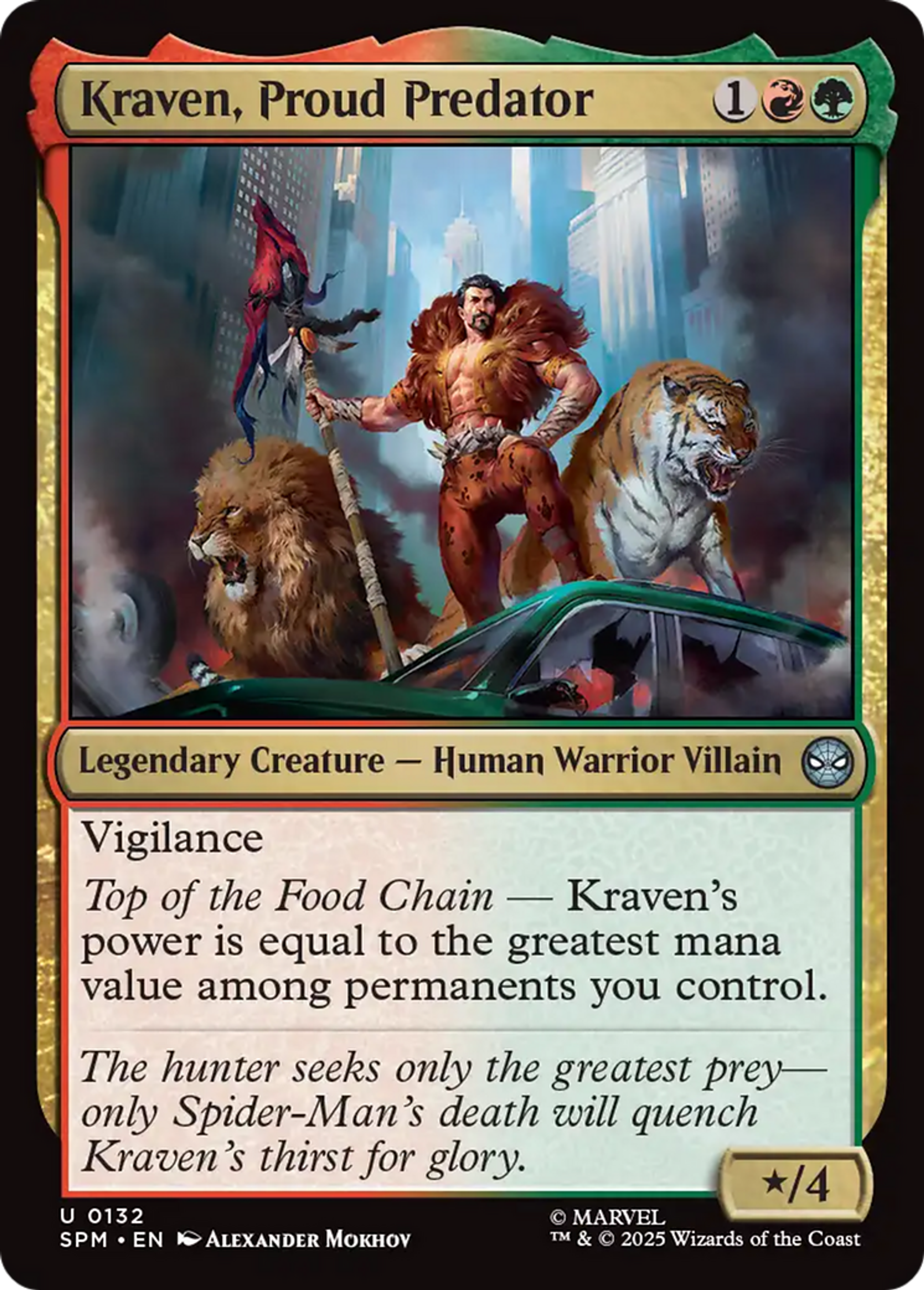 Kraven, fier prédateur — Marvel's Spider-Man — Magic: The Gathering