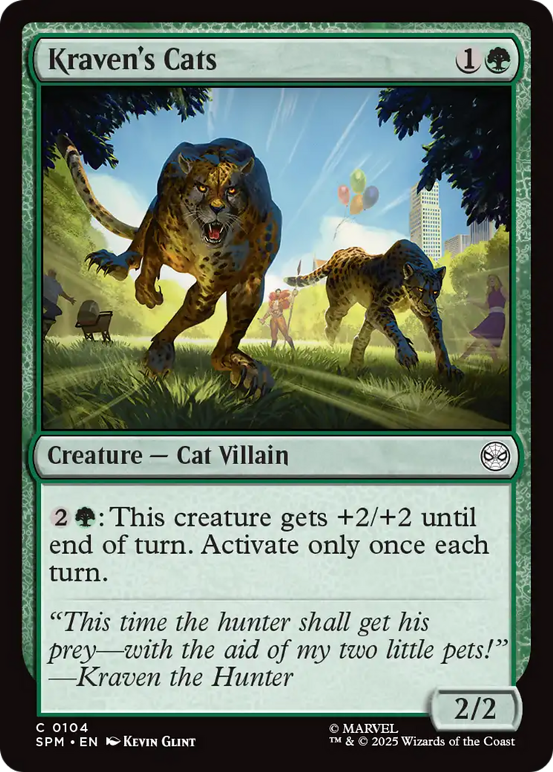 Kraven's Cats — Marvel's Spider-Man — Magic: The Gathering