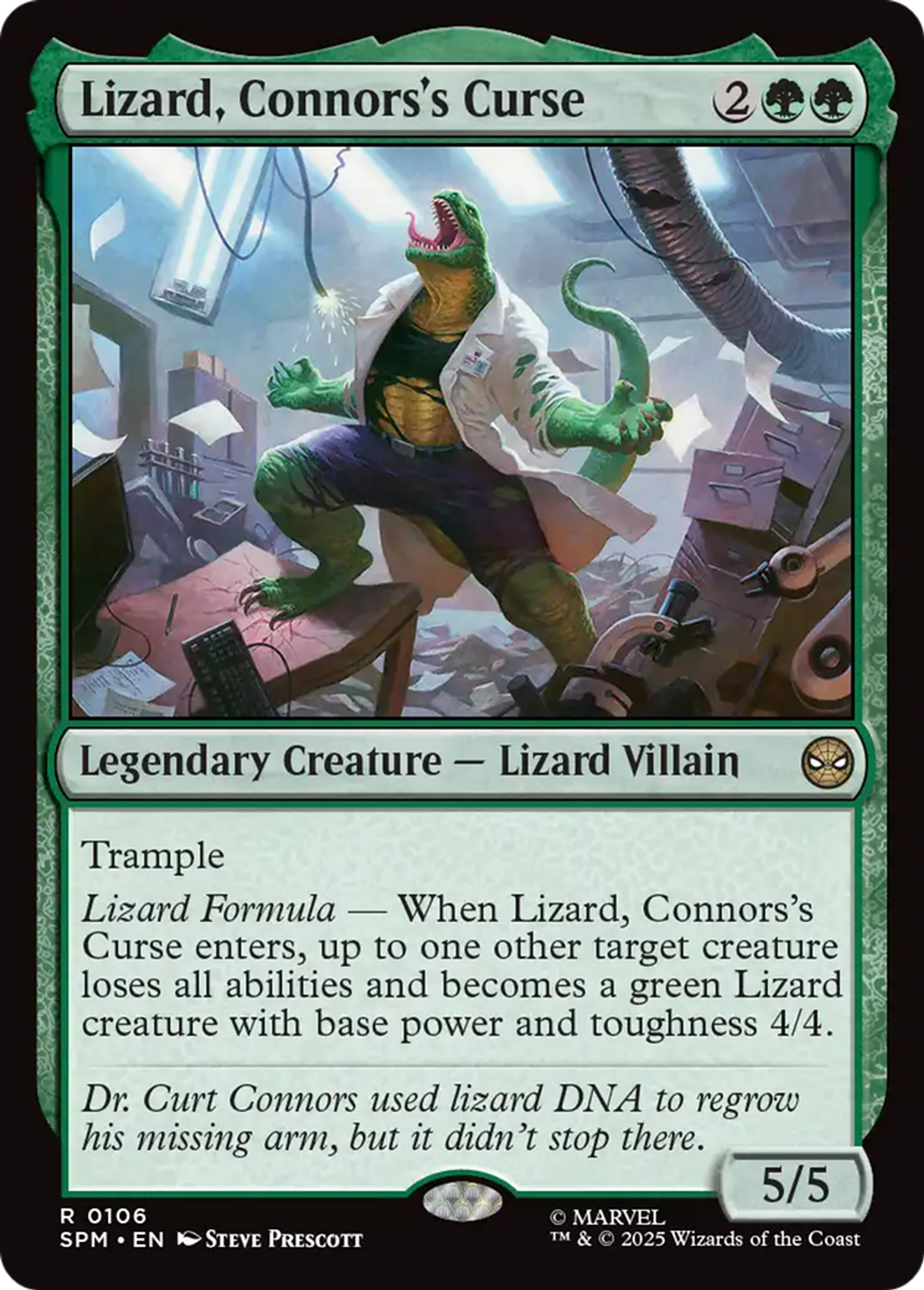 Lizard, Connors's Curse — Marvel's Spider-Man — Magic: The Gathering