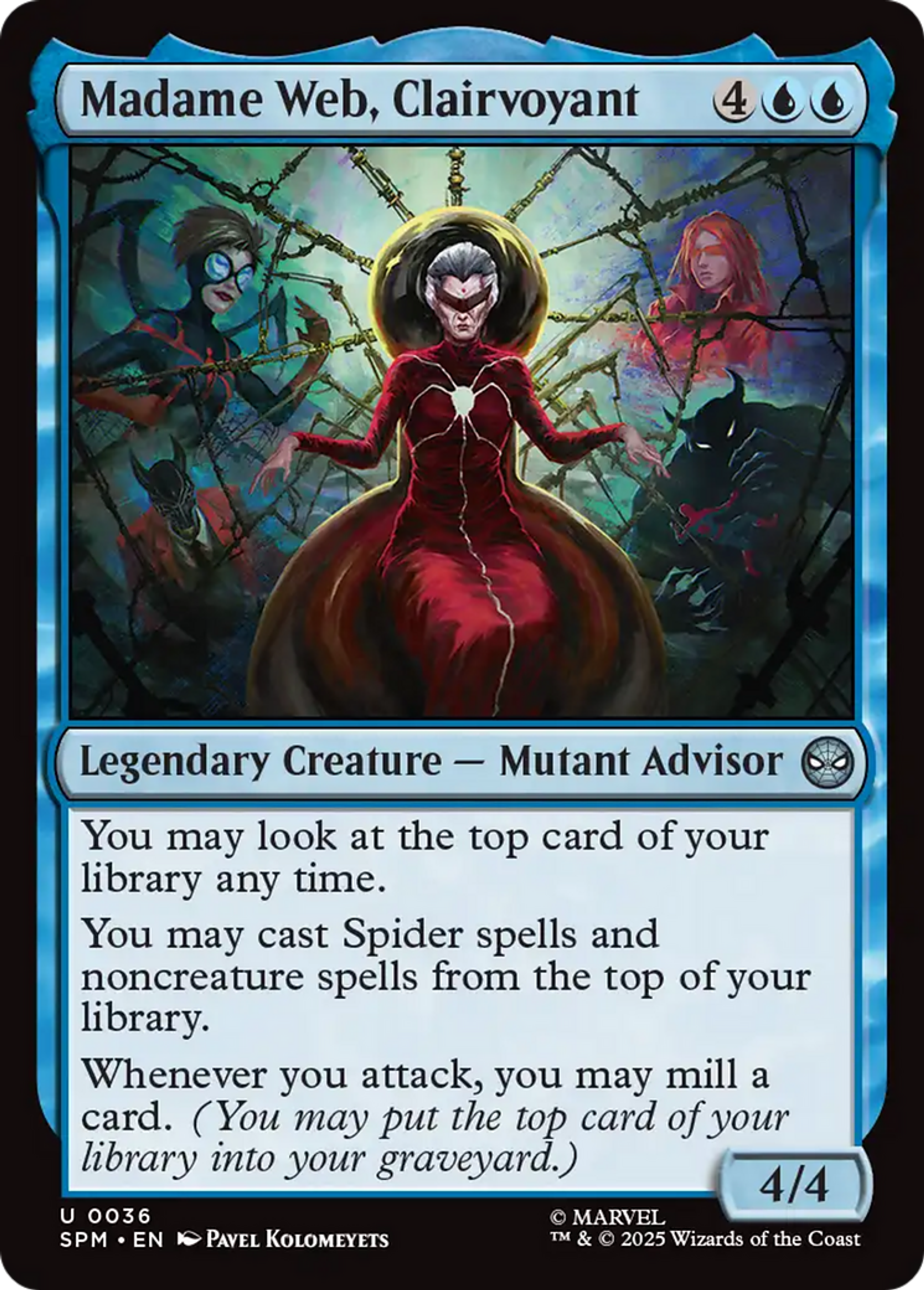 Madame Web, Clairvoyant — Marvel's Spider-Man — Magic: The Gathering