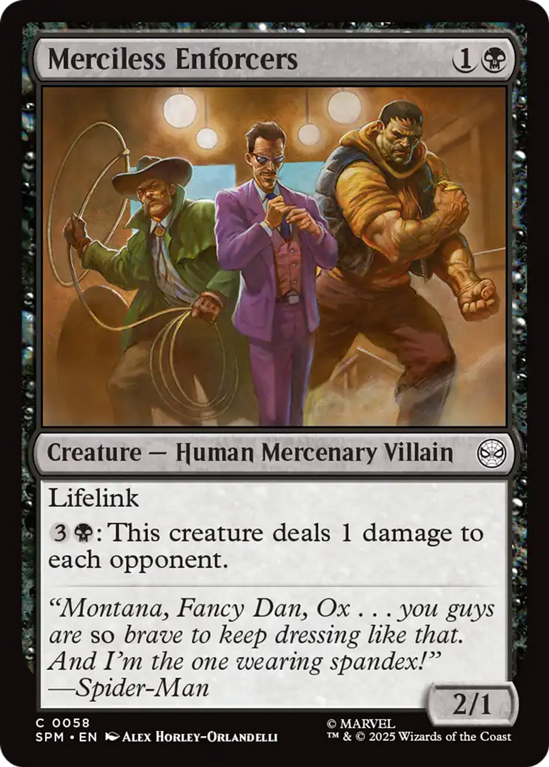 Merciless Enforcers — Marvel's Spider-Man — Magic: The Gathering