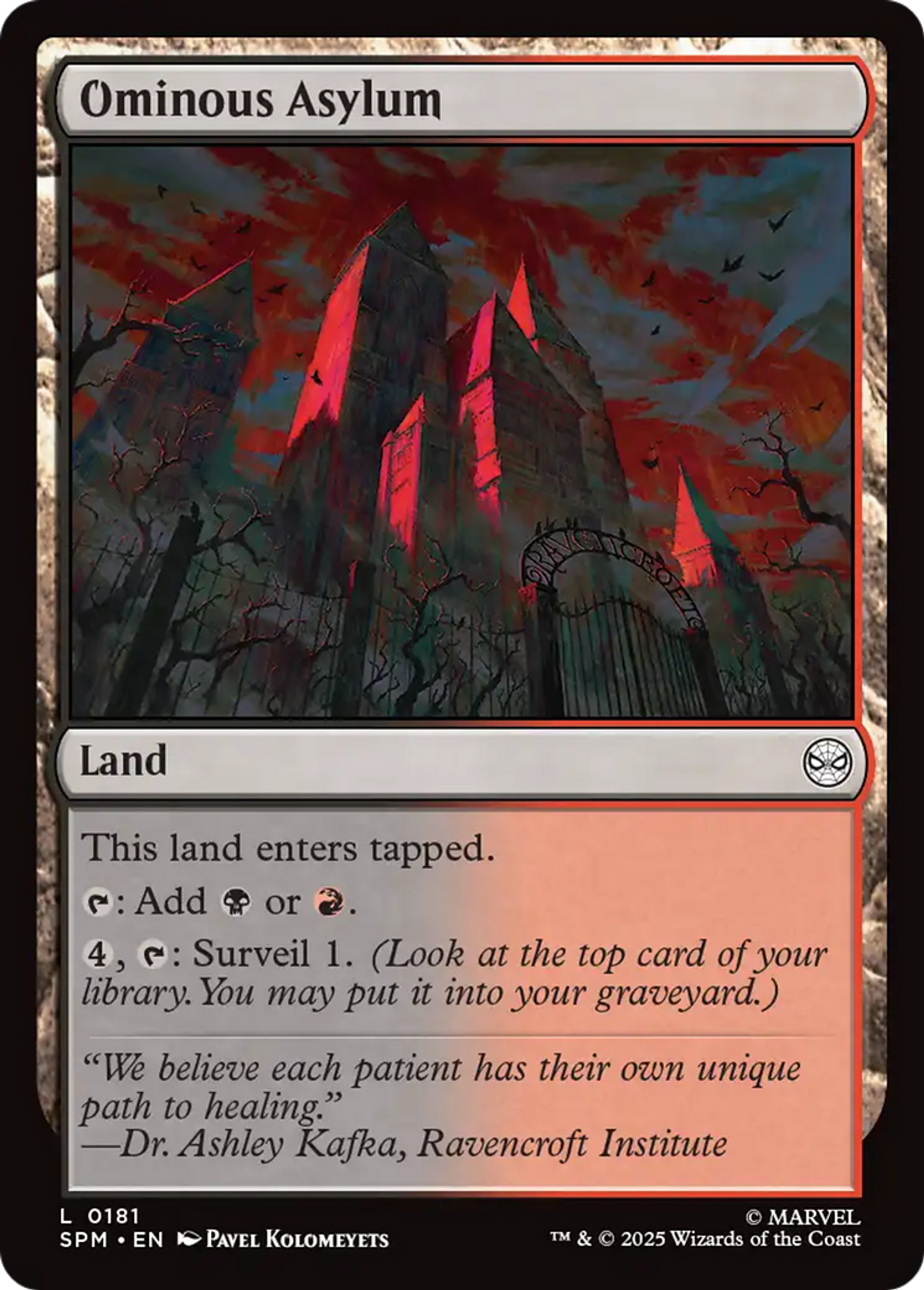 Ominous Asylum — Marvel's Spider-Man — Magic: The Gathering