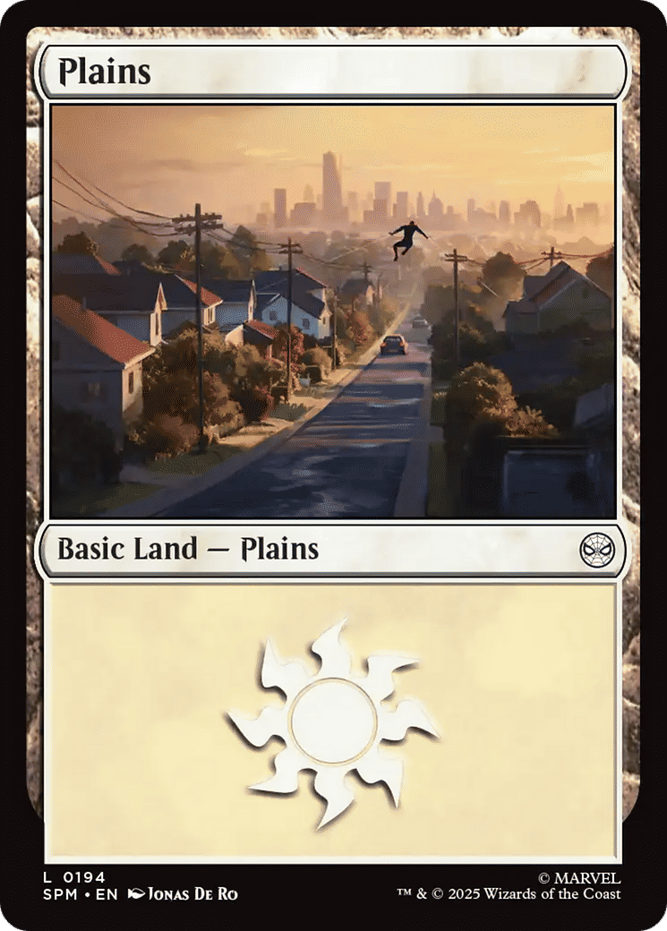 Plains — Marvel's Spider-Man — Magic: The Gathering