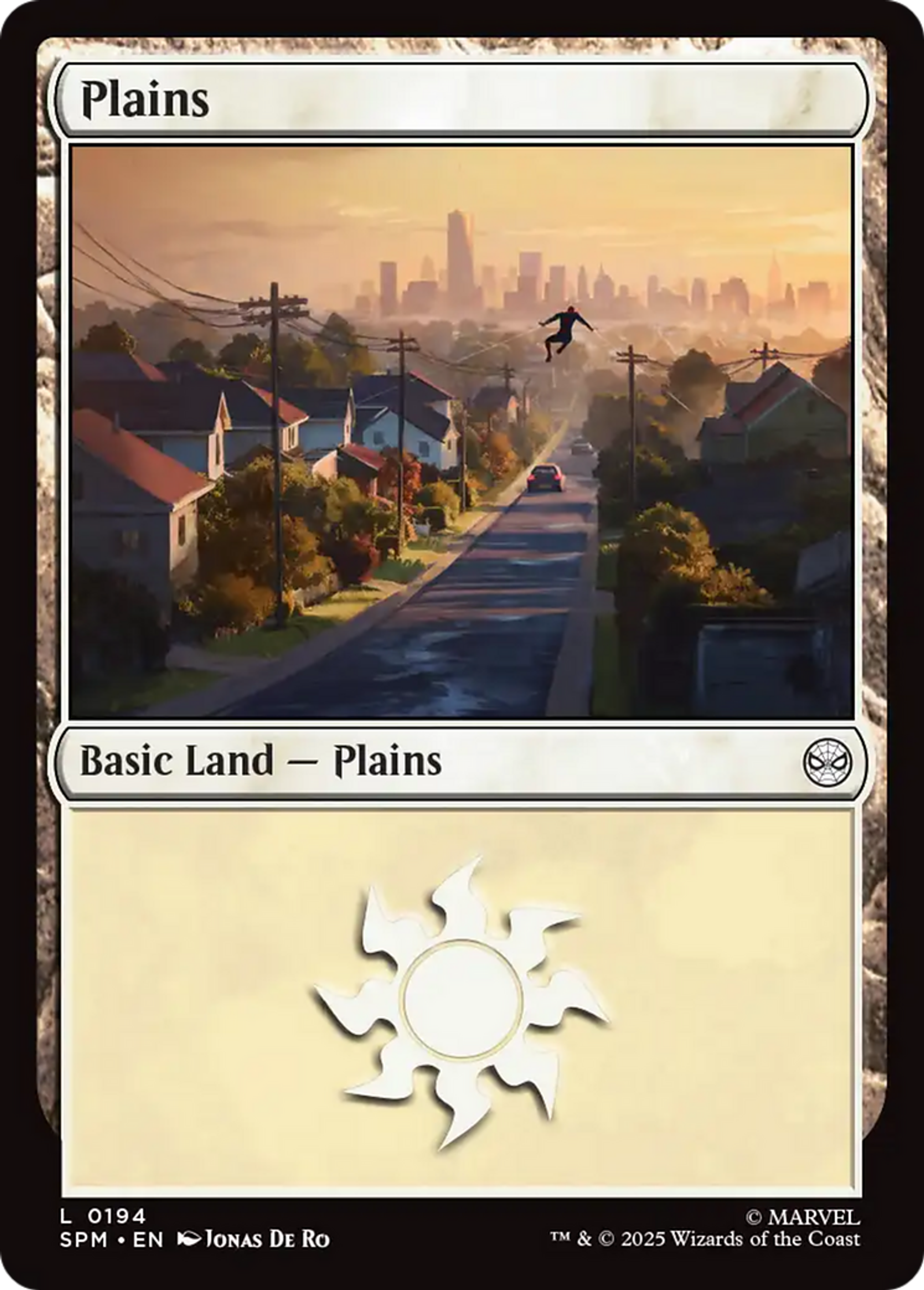 Plains — Marvel's Spider-Man — Magic: The Gathering