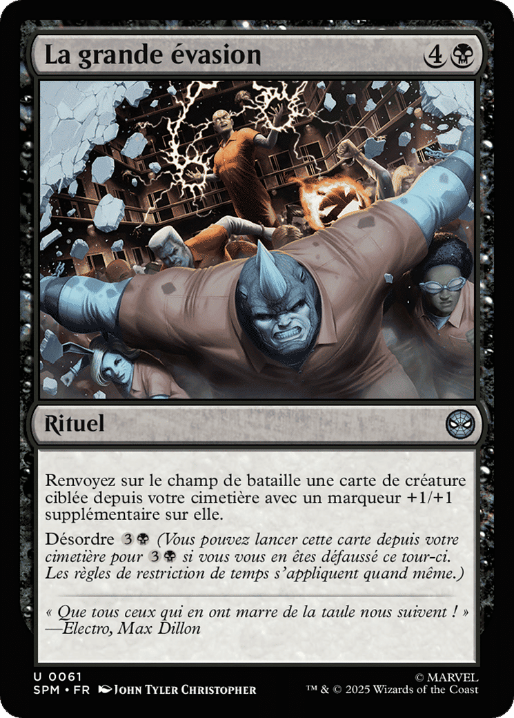 La grande évasion — Marvel's Spider-Man — Magic: The Gathering