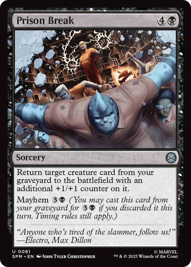 Prison Break — Marvel's Spider-Man — Magic: The Gathering