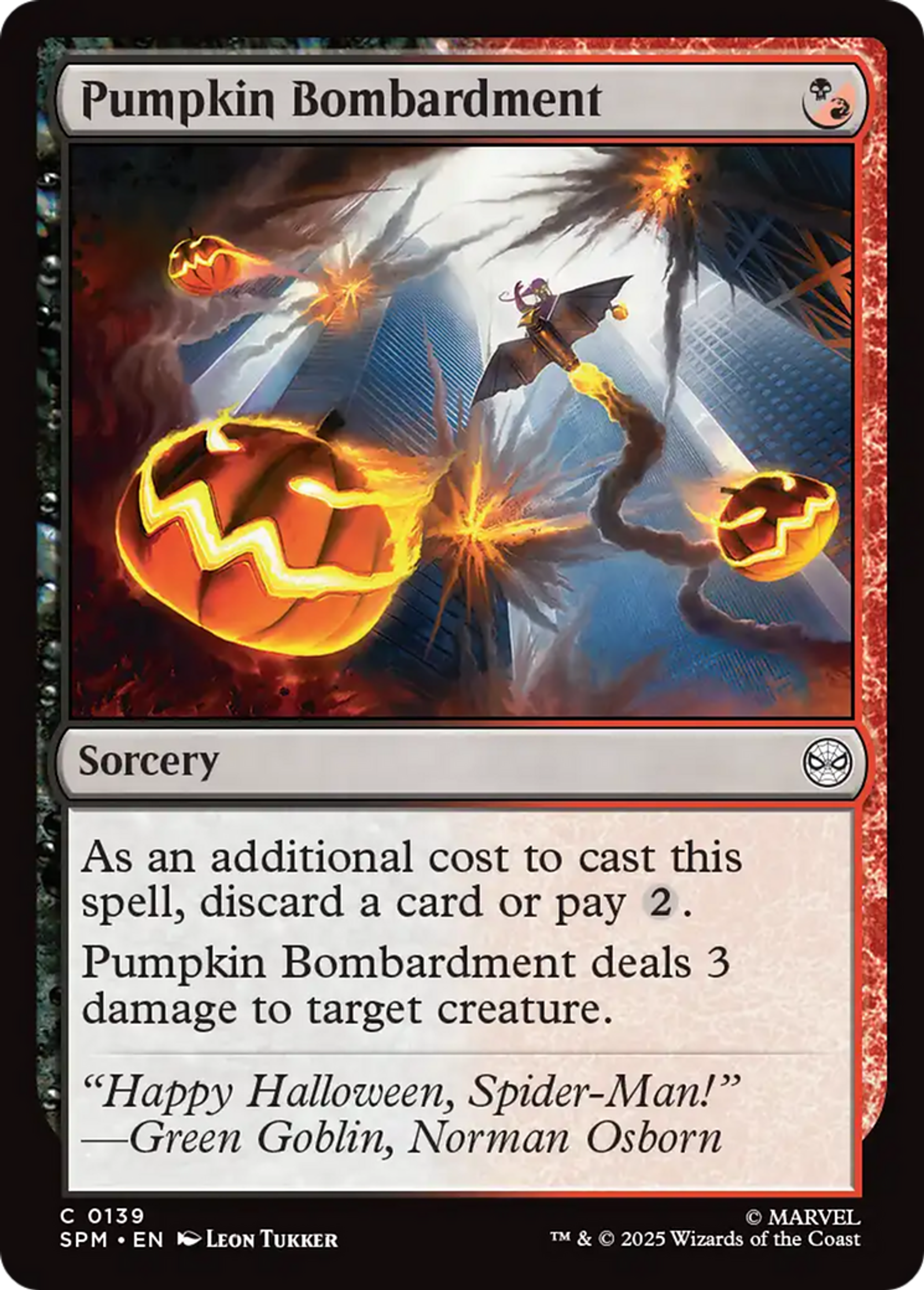 Pumpkin Bombardment — Marvel's Spider-Man — Magic: The Gathering
