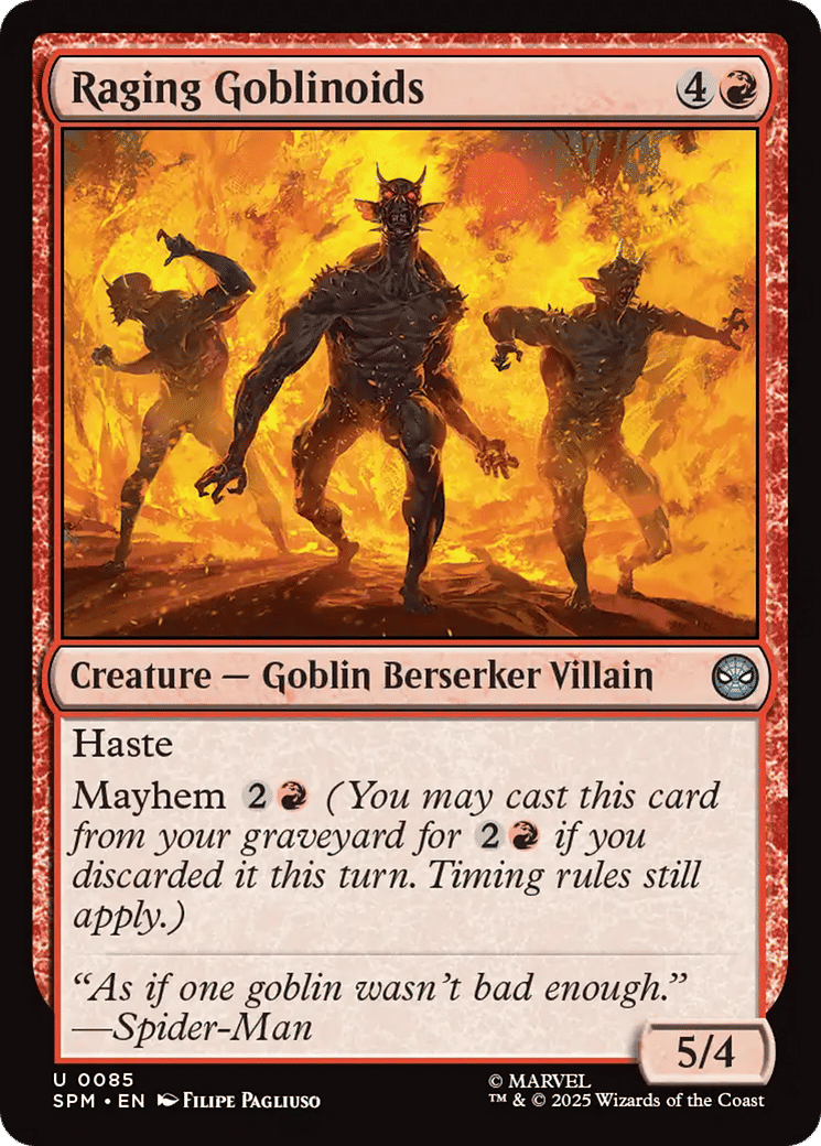 Raging Goblinoids — Marvel's Spider-Man — Magic: The Gathering
