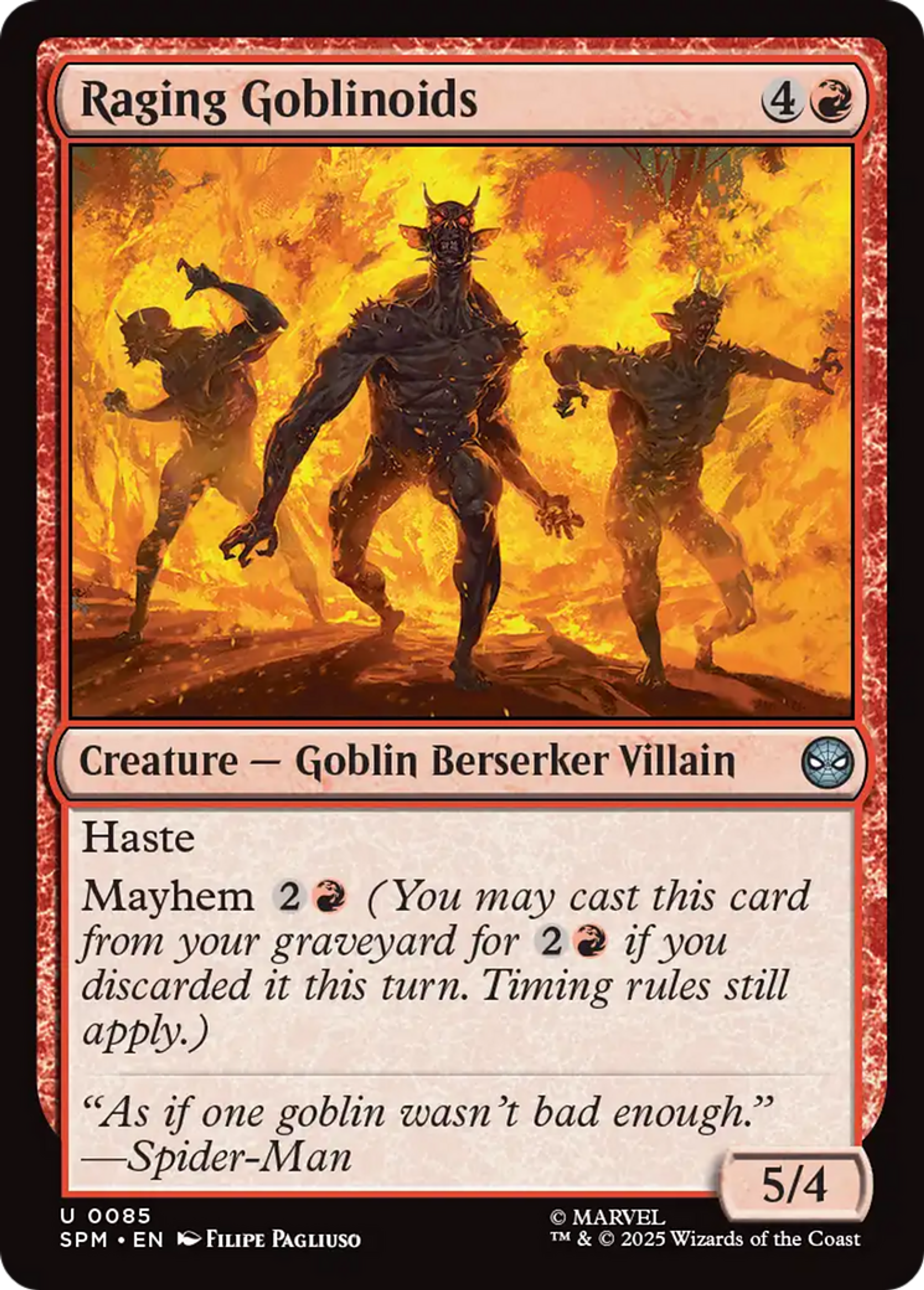 Raging Goblinoids — Marvel's Spider-Man — Magic: The Gathering