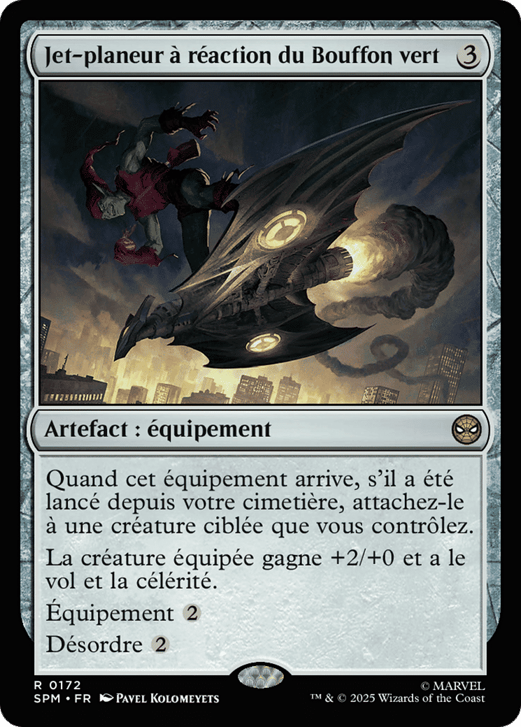 Jet-planeur à réaction du Bouffon vert — Marvel's Spider-Man — Magic: The Gathering