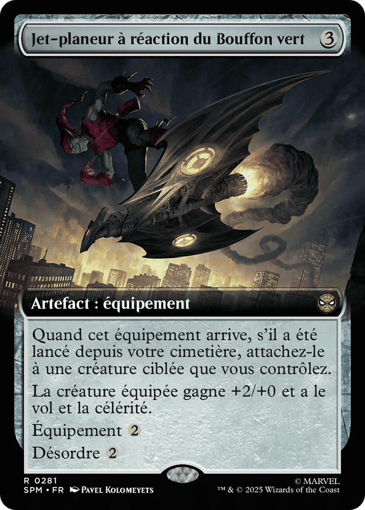 Jet-planeur à réaction du Bouffon vert — Marvel's Spider-Man — Magic: The Gathering