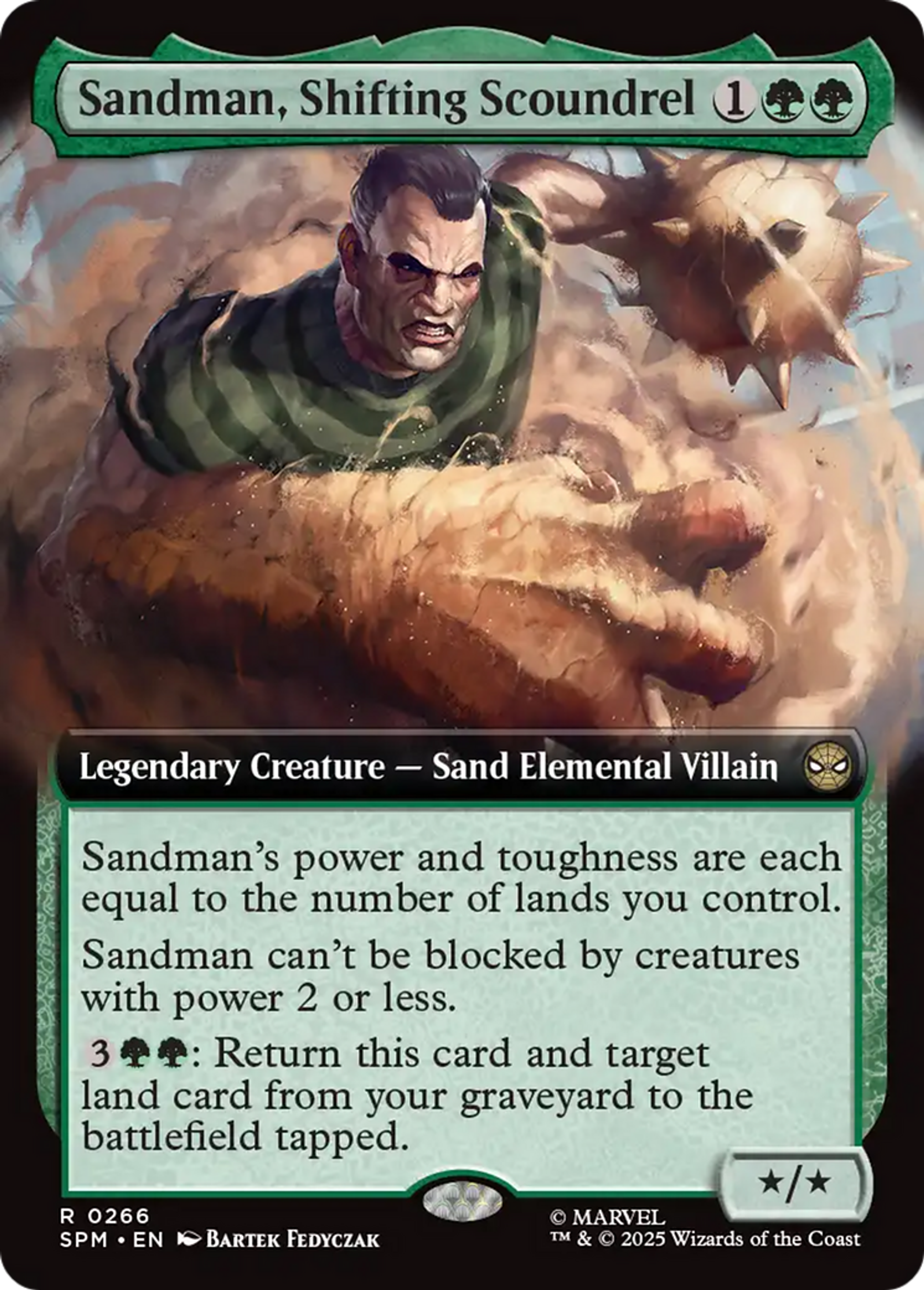 L'Homme-Sable, vaurien changeant — Marvel's Spider-Man — Magic: The Gathering