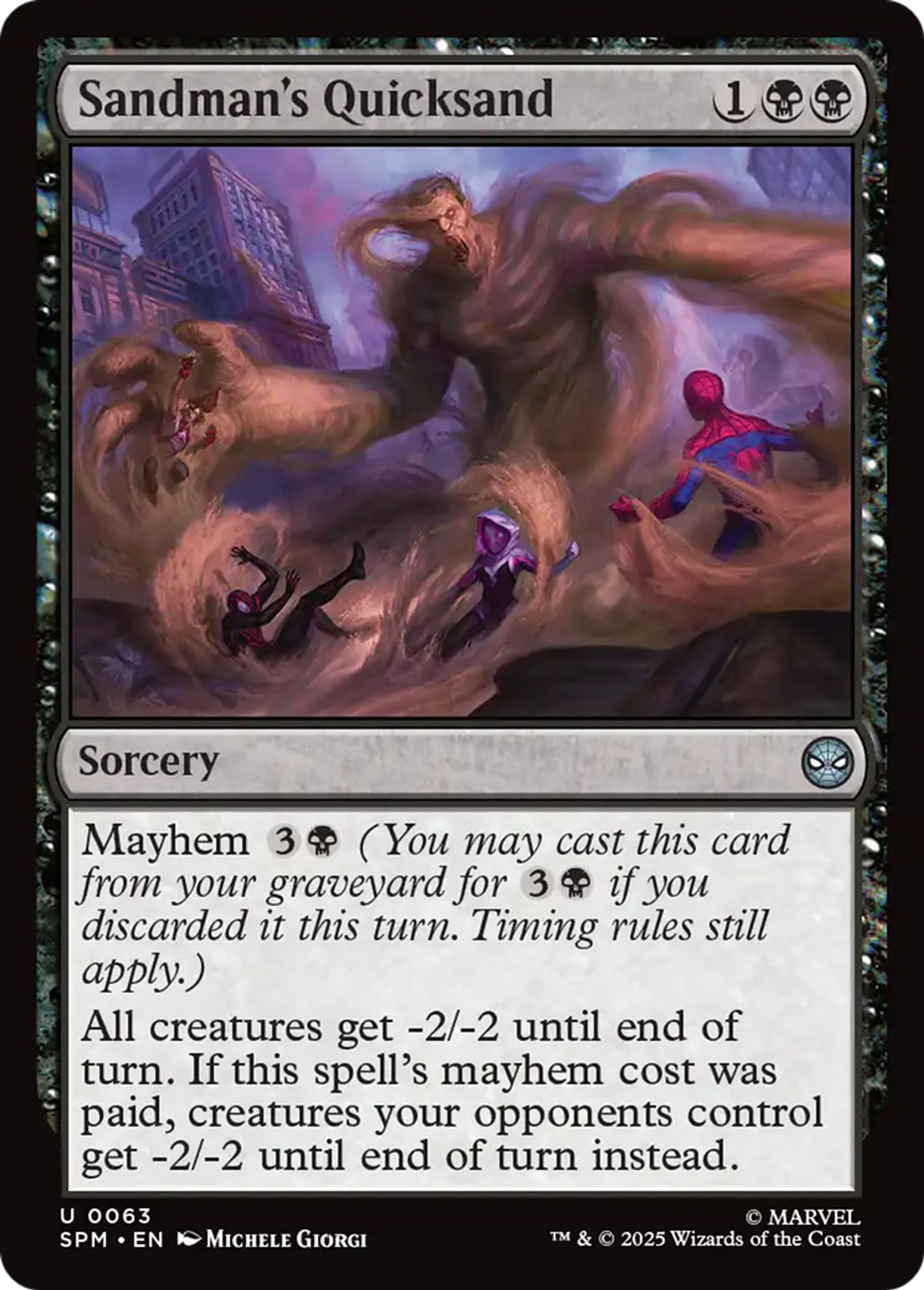 Sables mouvants de l'Homme-Sable — Marvel's Spider-Man — Magic: The Gathering