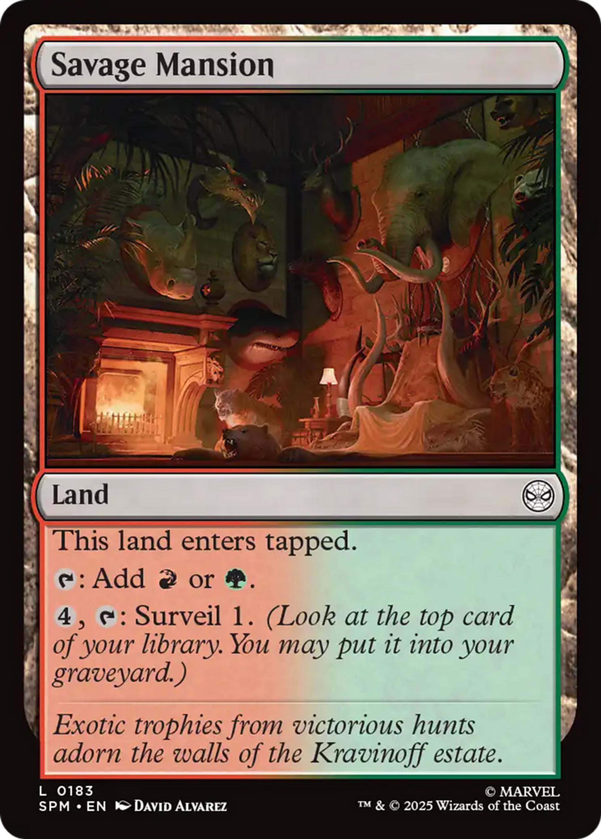 Savage Mansion — Marvel's Spider-Man — Magic: The Gathering