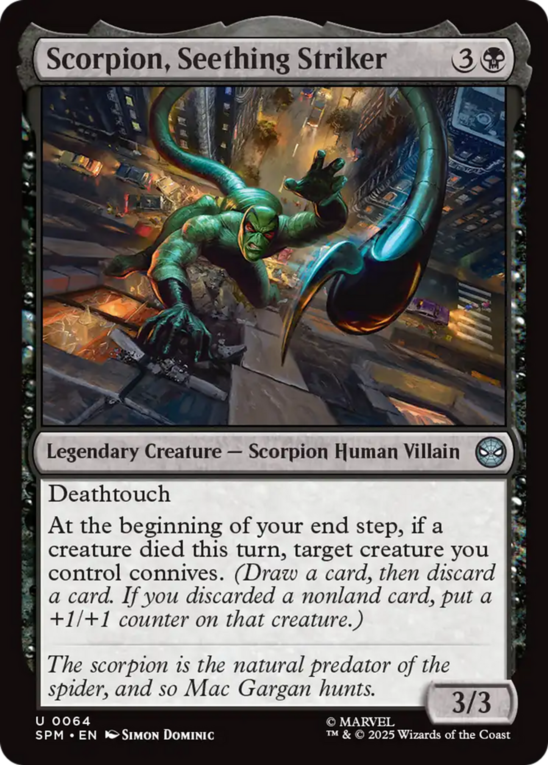 Scorpion, frappeur bouillonnant — Marvel's Spider-Man — Magic: The Gathering