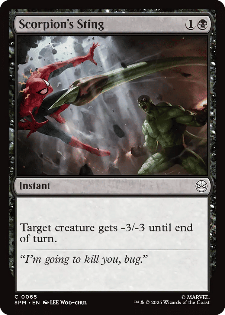 Scorpion's Sting — Marvel's Spider-Man — Magic: The Gathering