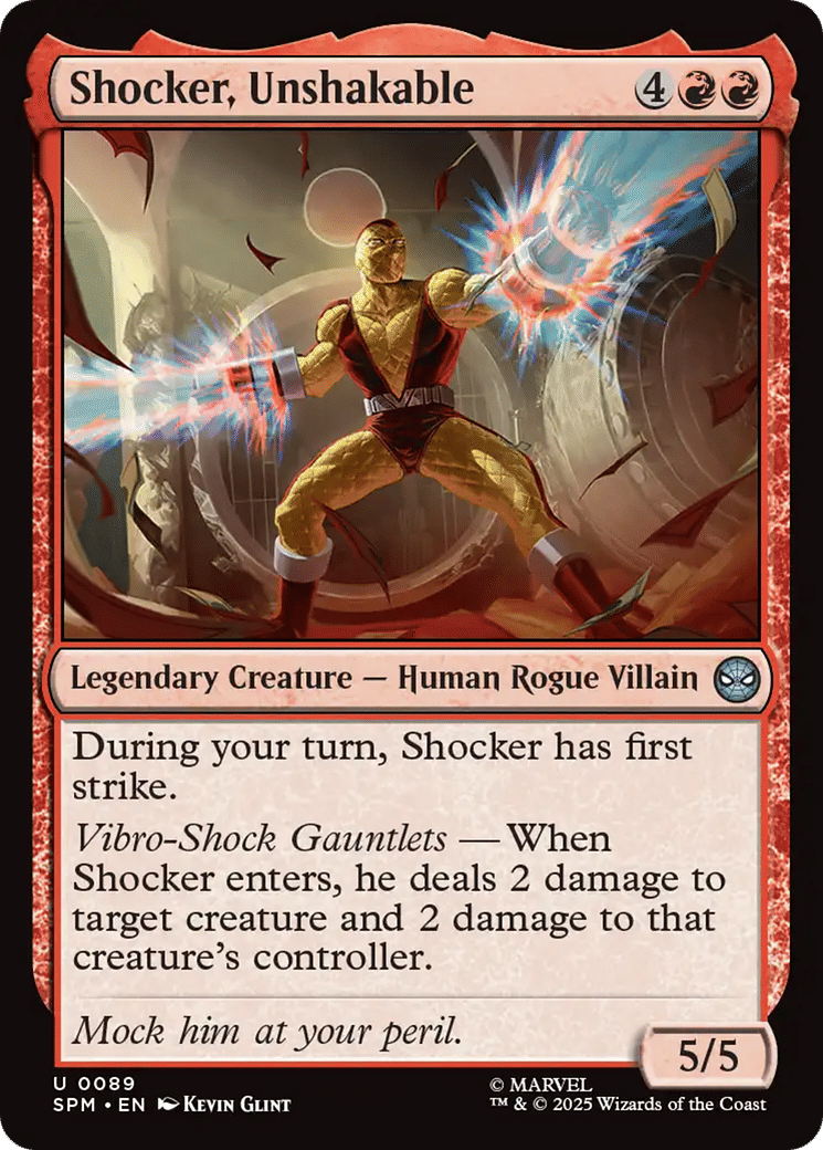 Shocker, Unshakable — Marvel's Spider-Man — Magic: The Gathering