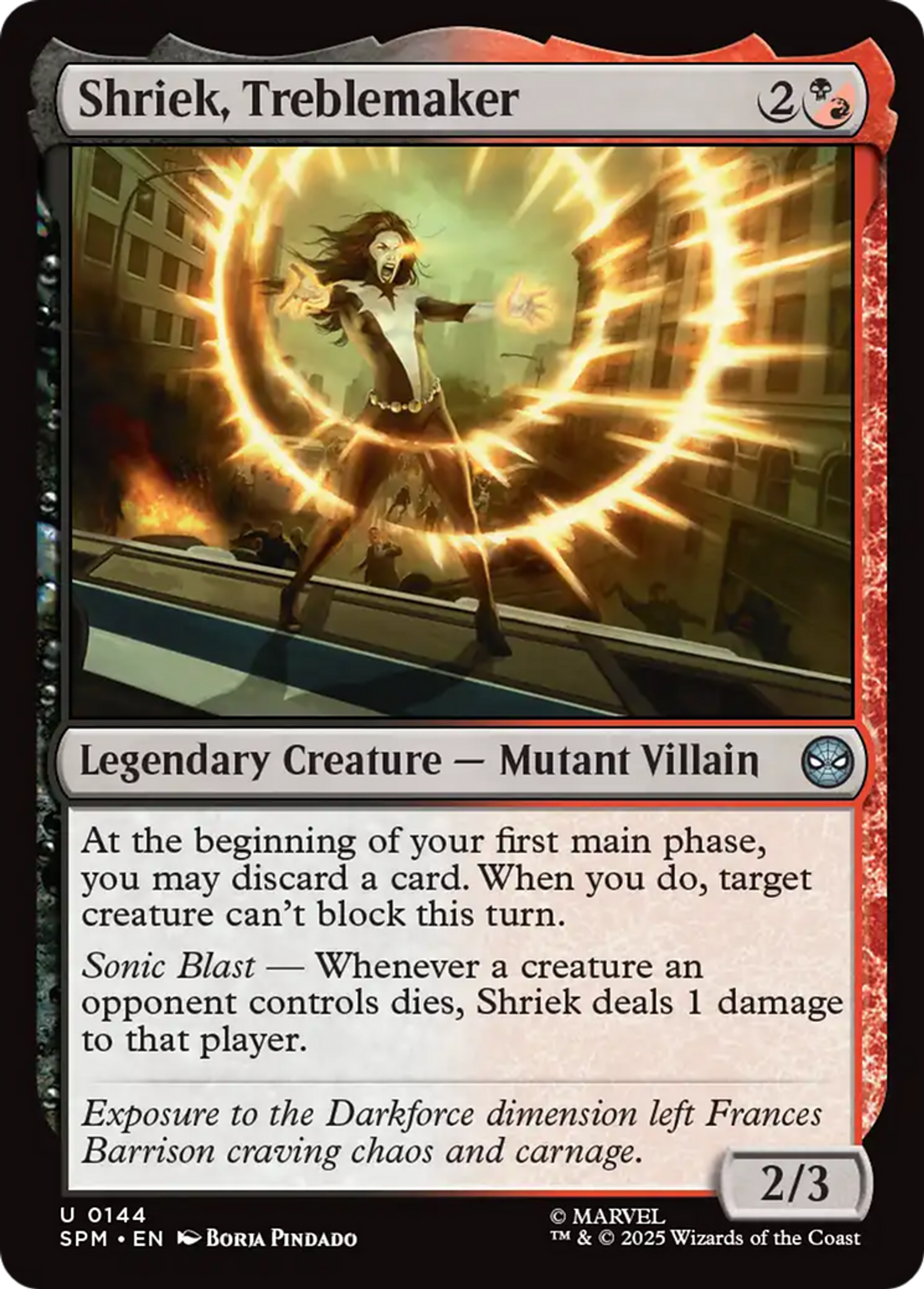 Shriek, fauteuse de troubles — Marvel's Spider-Man — Magic: The Gathering