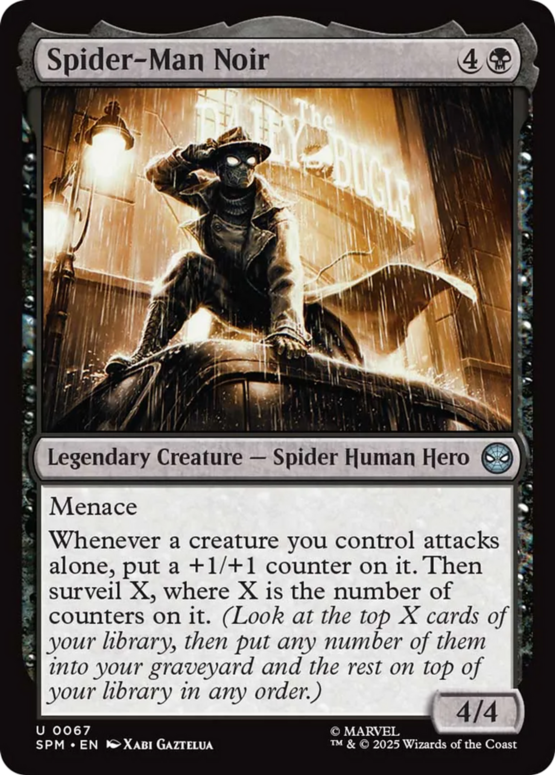 Spider-Man Noir — Marvel's Spider-Man — Magic: The Gathering
