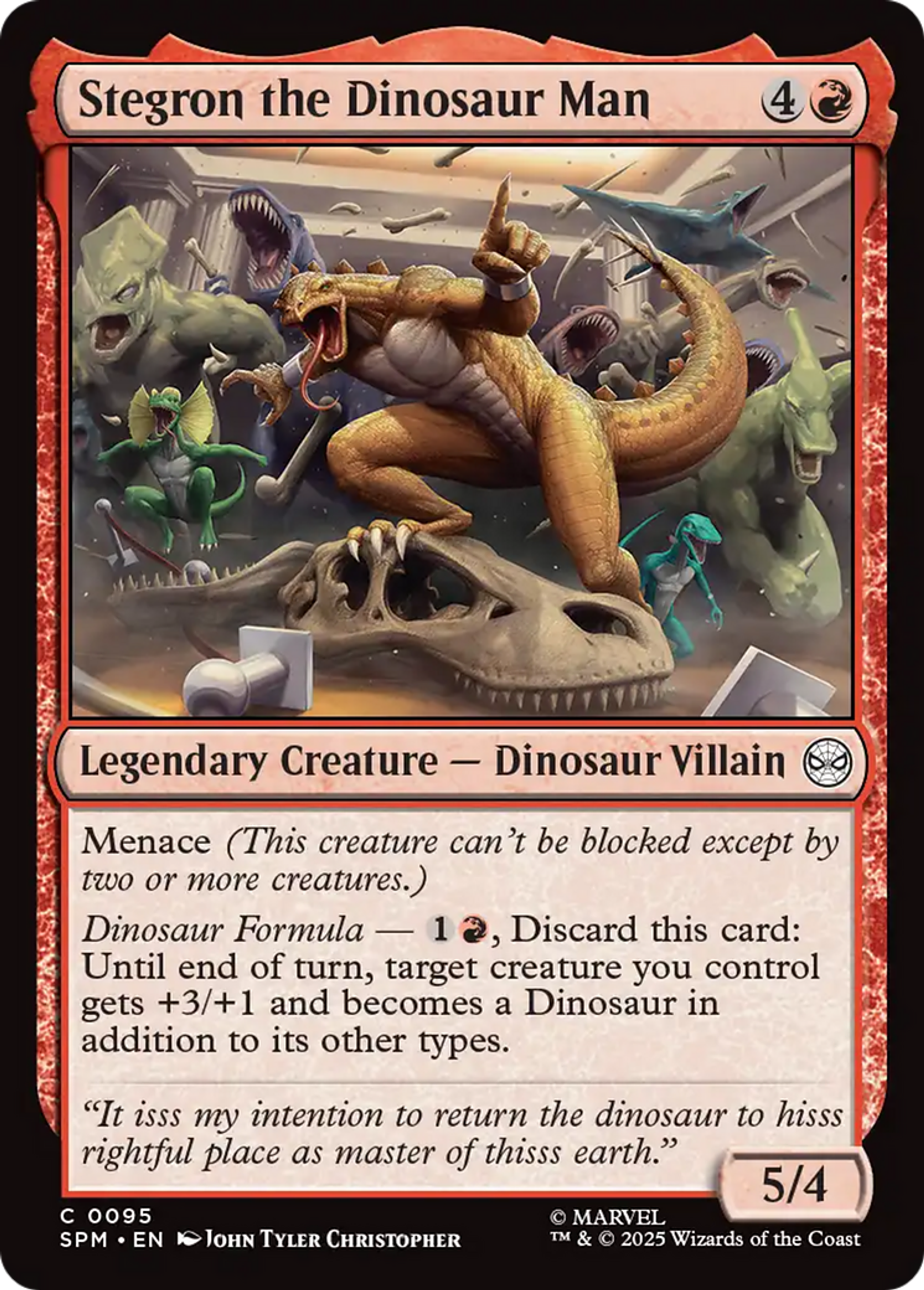 Stegron the Dinosaur Man — Marvel's Spider-Man — Magic: The Gathering