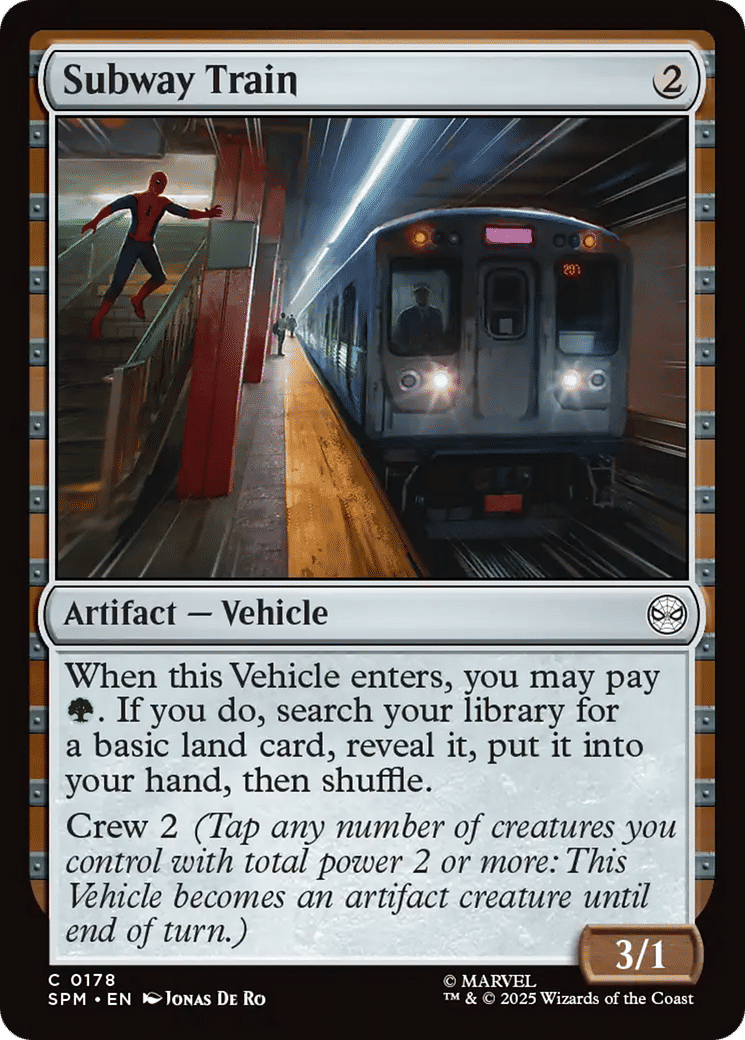 Subway Train — Marvel's Spider-Man — Magic: The Gathering