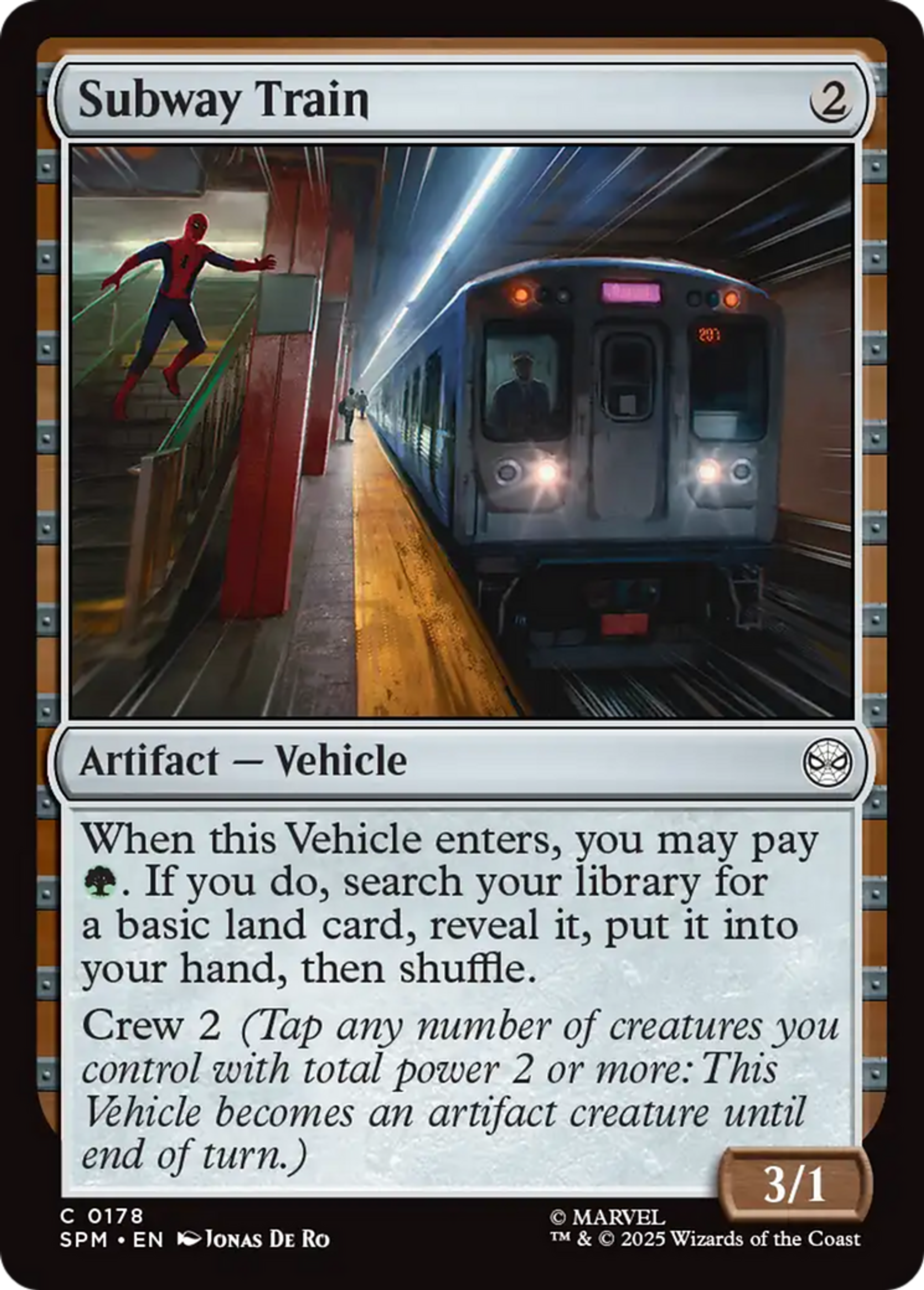 Subway Train — Marvel's Spider-Man — Magic: The Gathering