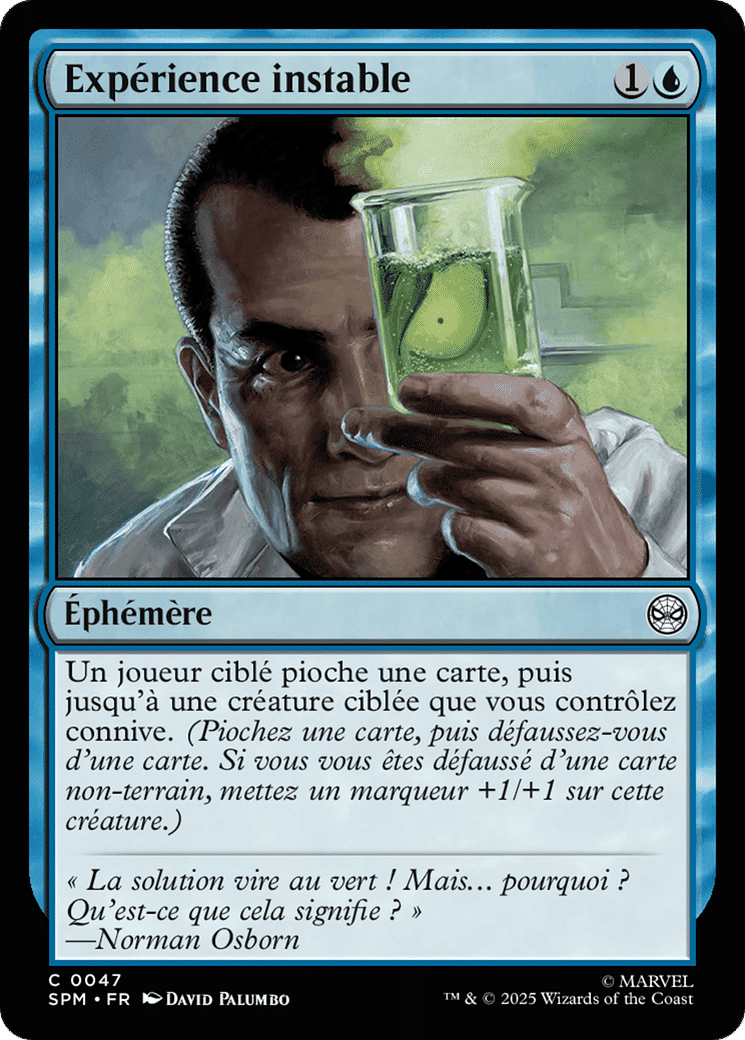 Expérience instable — Marvel's Spider-Man — Magic: The Gathering