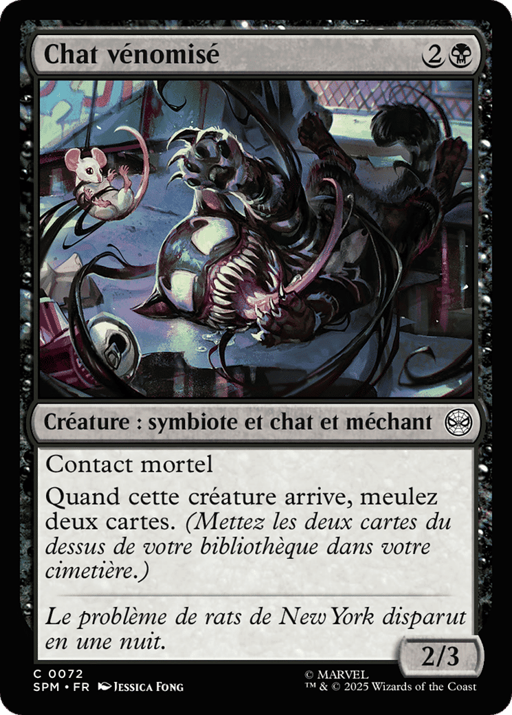 Chat vénomisé — Marvel's Spider-Man — Magic: The Gathering