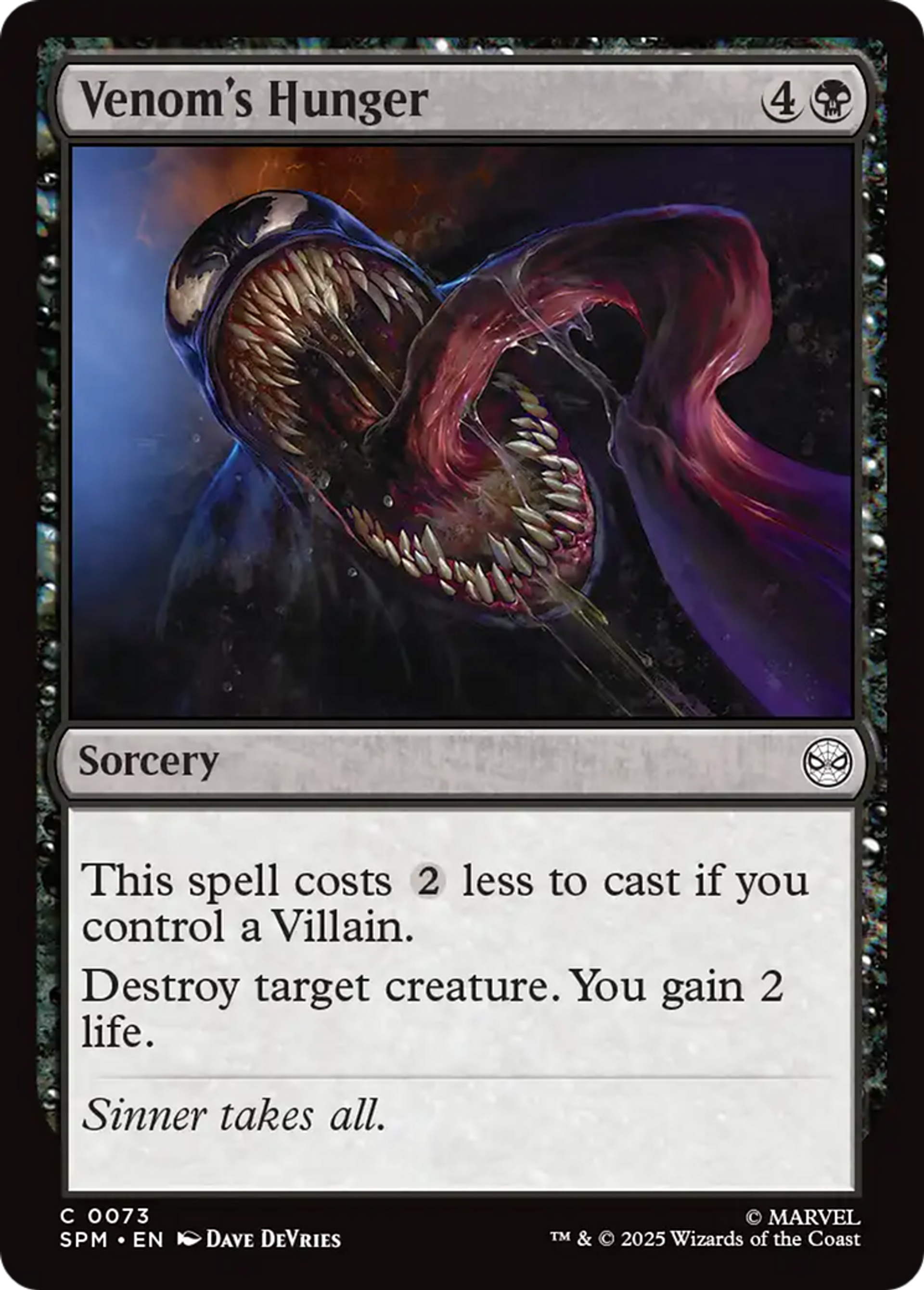 Venom's Hunger — Marvel's Spider-Man — Magic: The Gathering