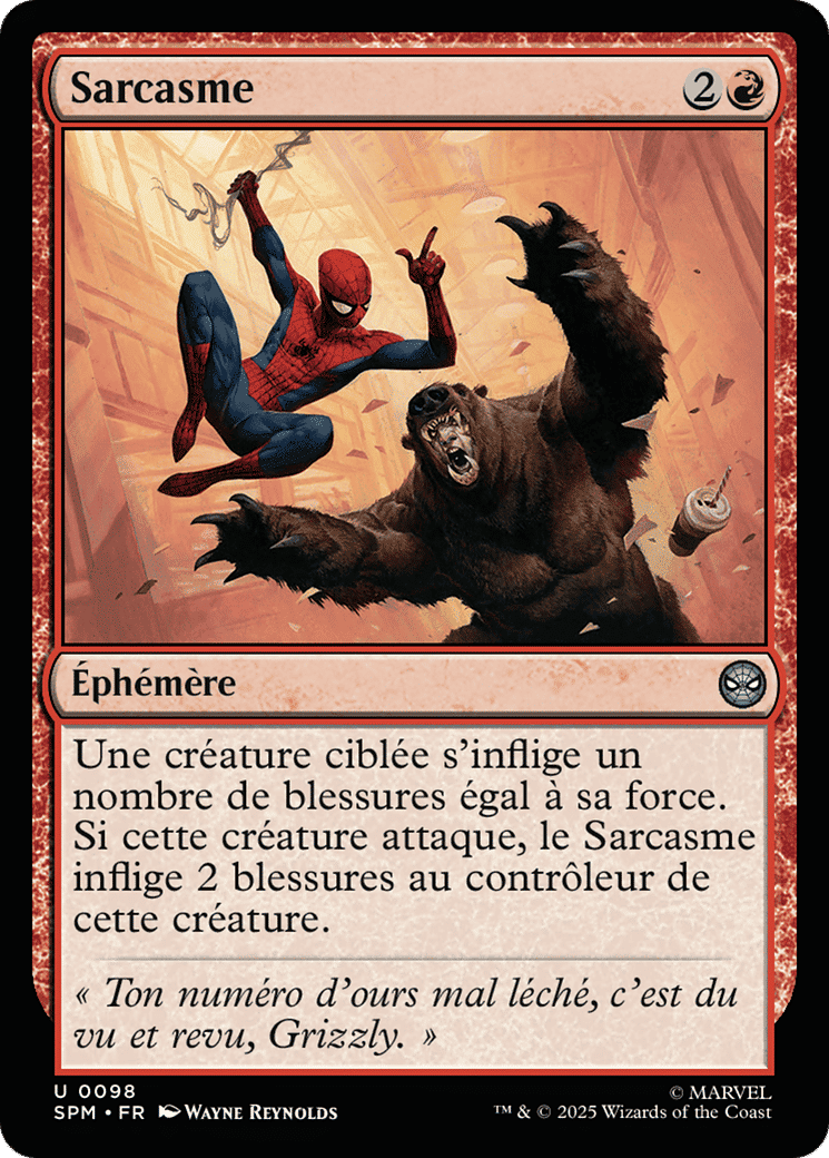 Sarcasme — Marvel's Spider-Man — Magic: The Gathering
