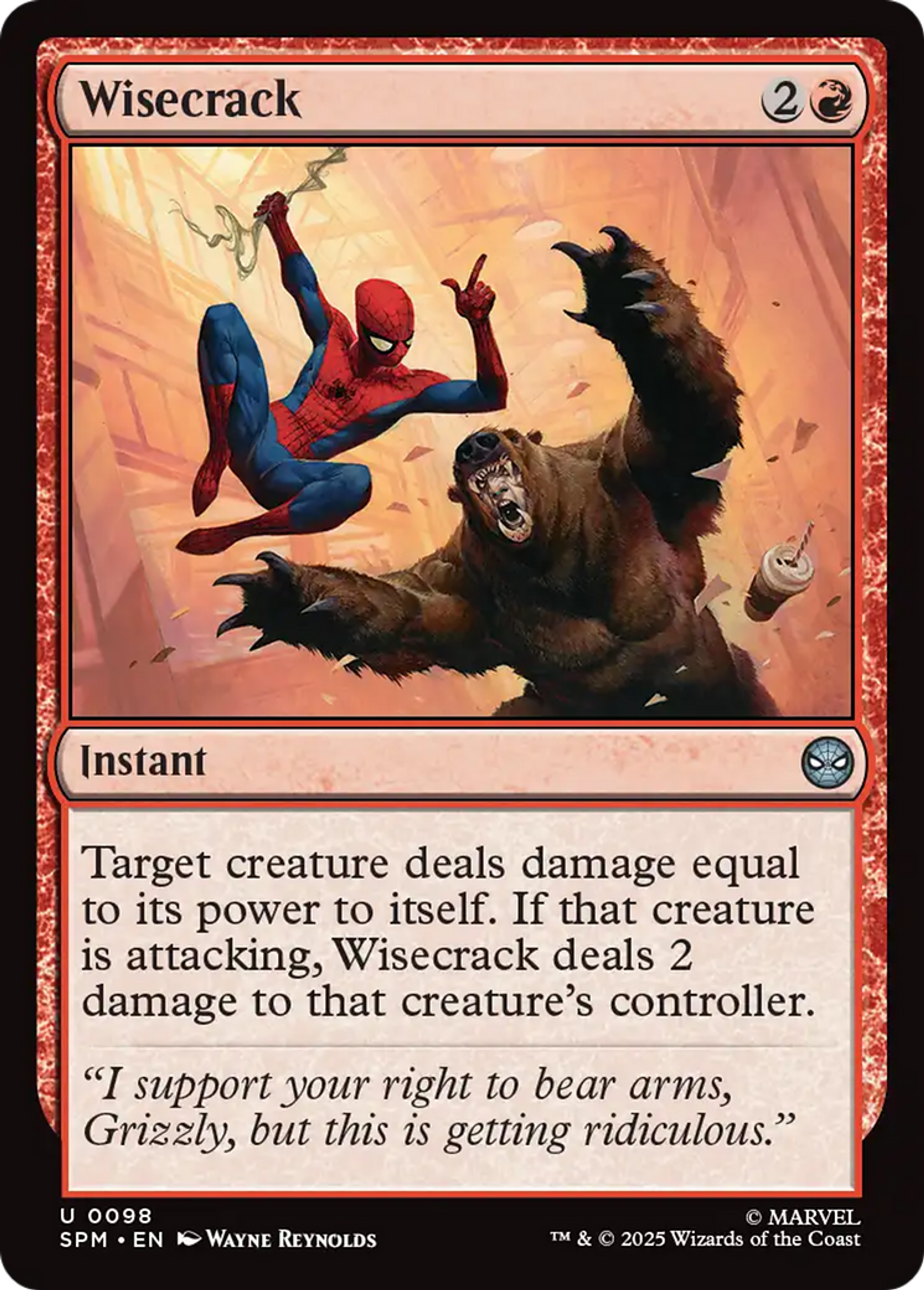 Sarcasme — Marvel's Spider-Man — Magic: The Gathering