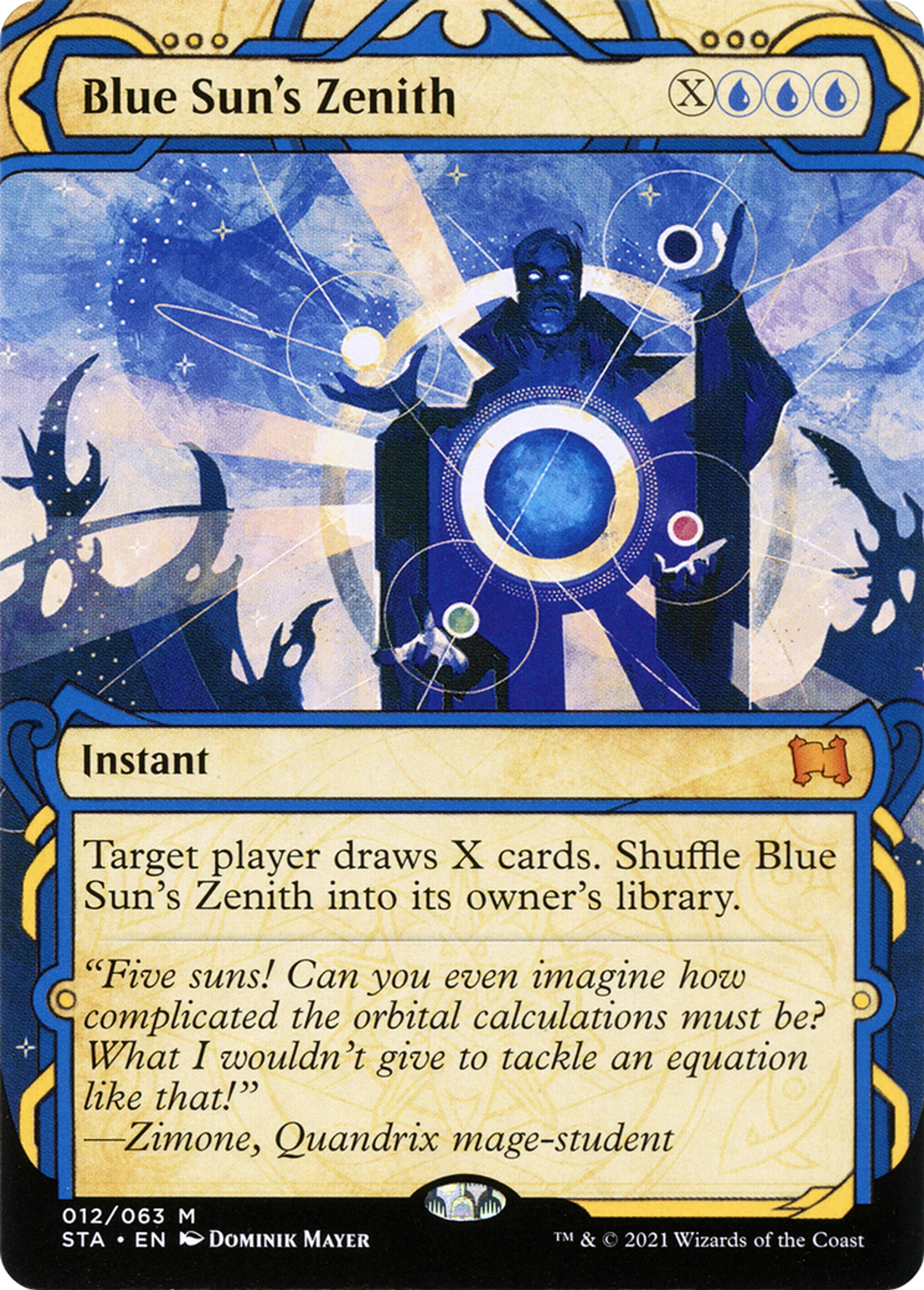 Blue Sun's Zenith — Strixhaven Mystical Archive — Magic: The Gathering