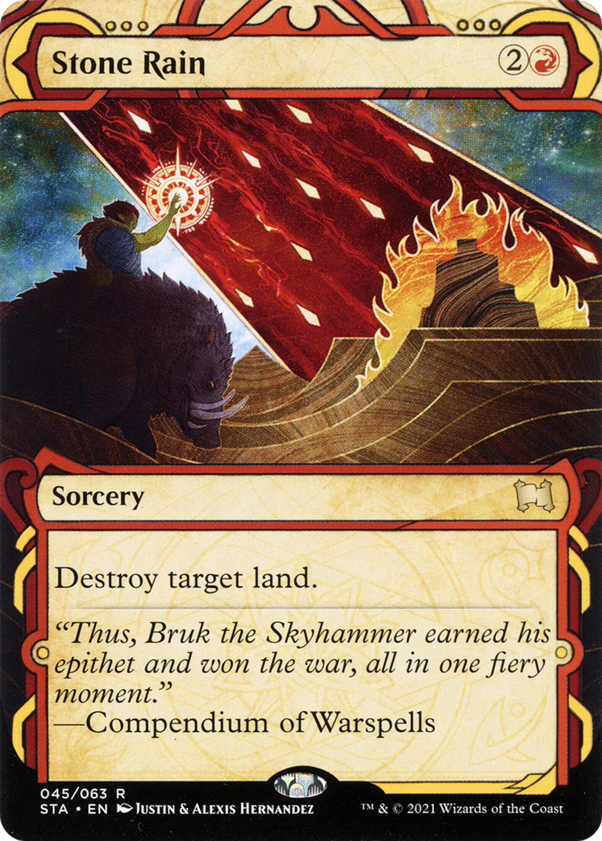 Pluie de pierres — Strixhaven Mystical Archive — Magic: The Gathering