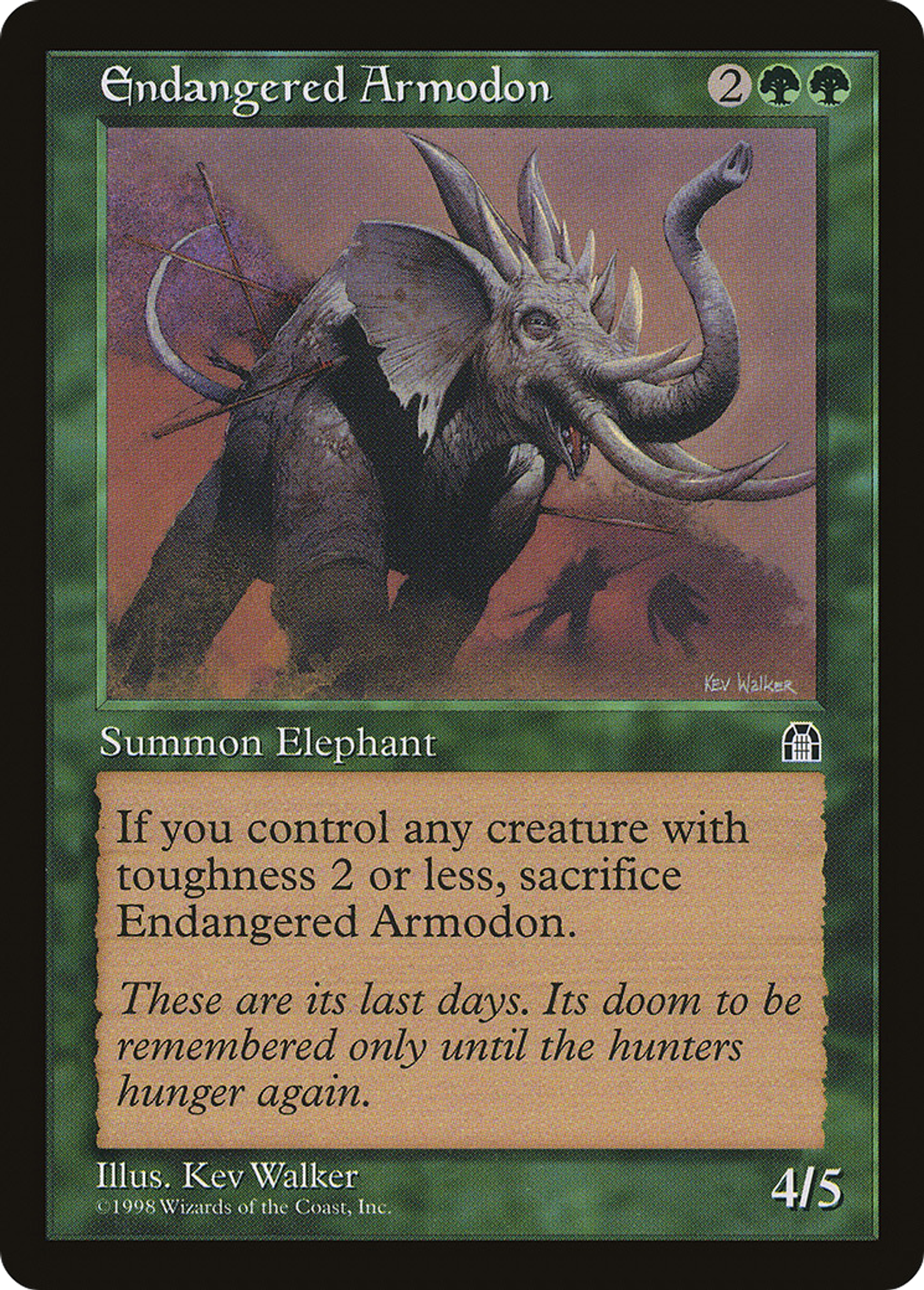 Armodon menacé — Stronghold — Magic: The Gathering