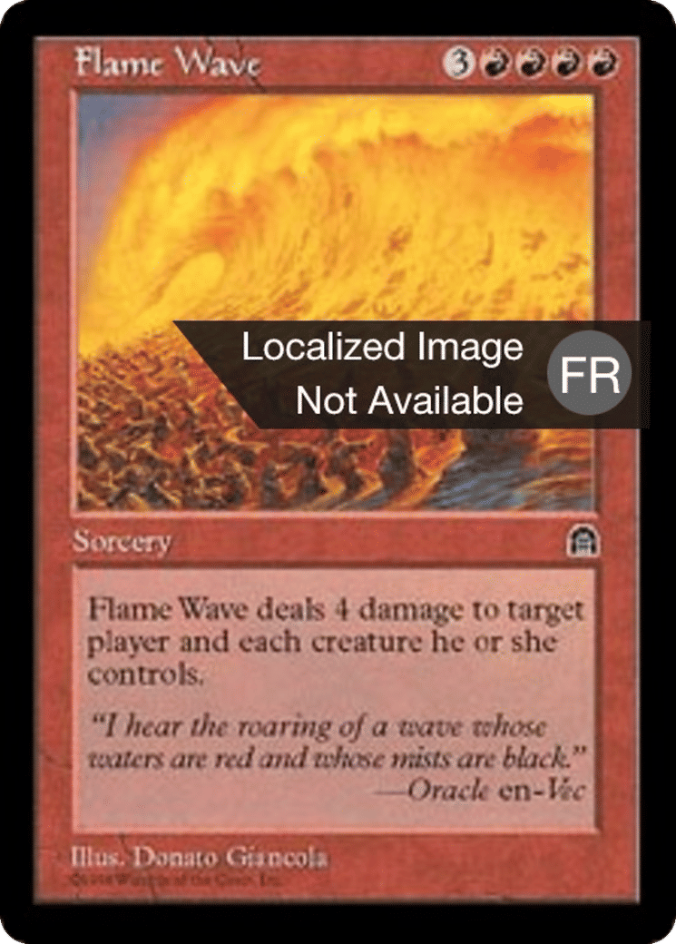 Vague de flammes — Stronghold — Magic: The Gathering