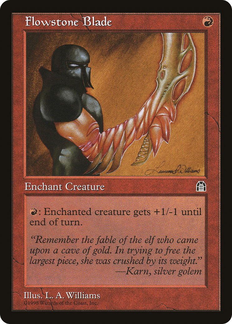 Flowstone Blade — Stronghold — Magic: The Gathering