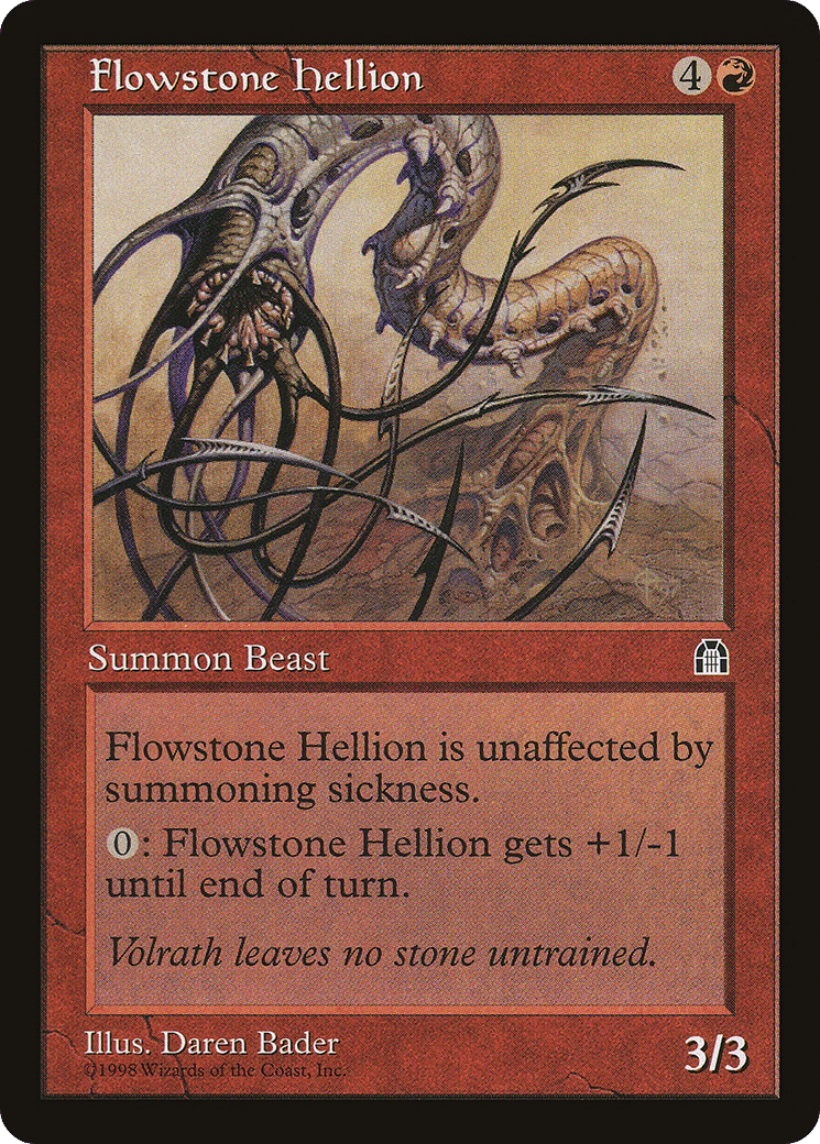 Flowstone Hellion — Stronghold — Magic: The Gathering