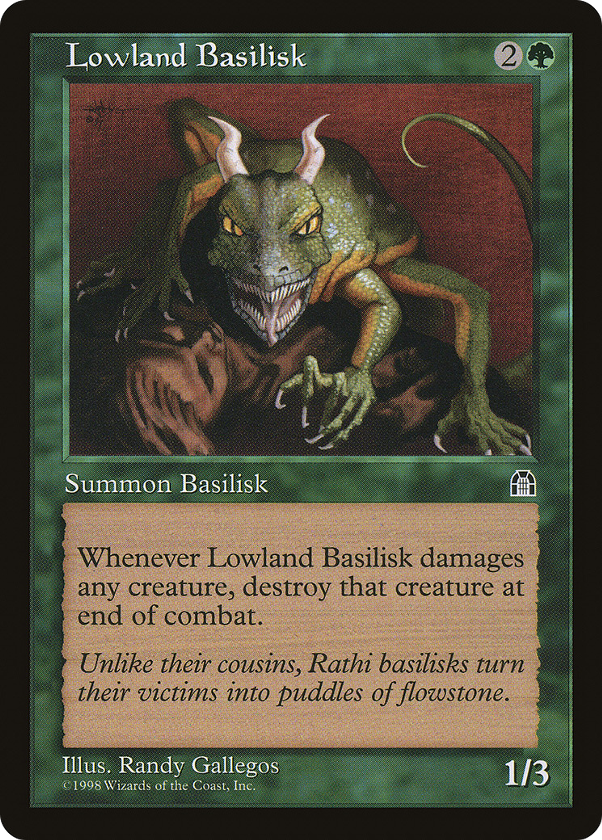 Basilic des basses terres — Stronghold — Magic: The Gathering