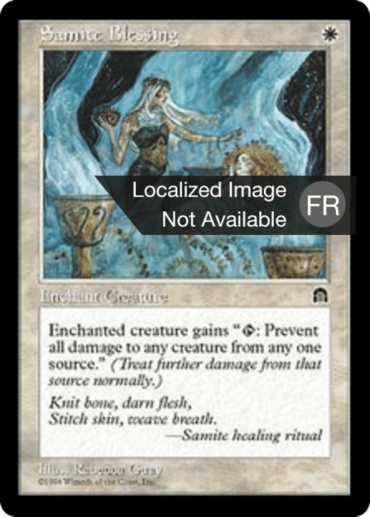 Bénédiction sanctive — Stronghold — Magic: The Gathering