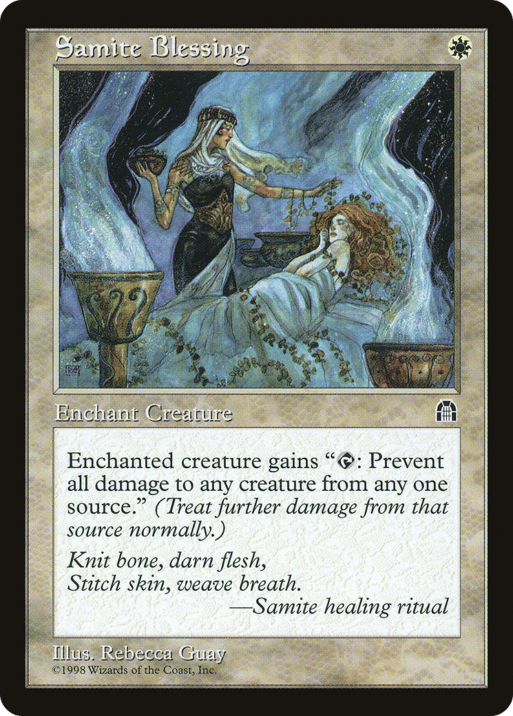 Samite Blessing — Stronghold — Magic: The Gathering