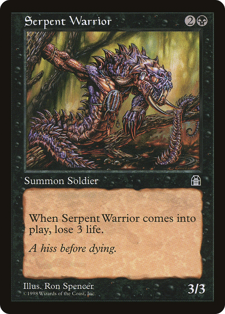 Serpent Warrior — Stronghold — Magic: The Gathering