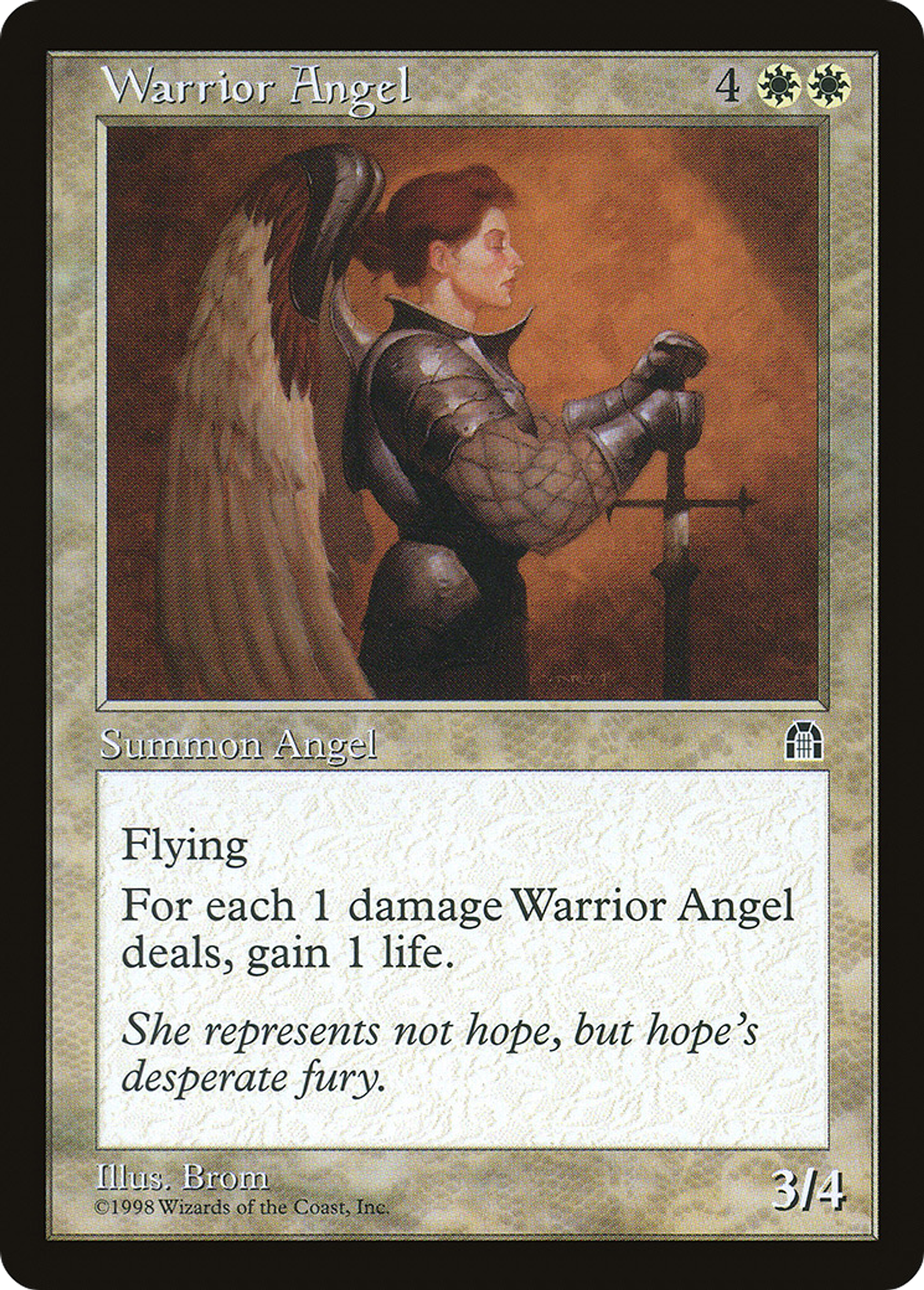 Ange guerrière — Stronghold — Magic: The Gathering