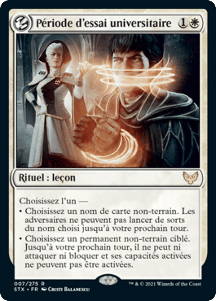Période d'essai universitaire — Strixhaven: School of Mages — Magic: The Gathering