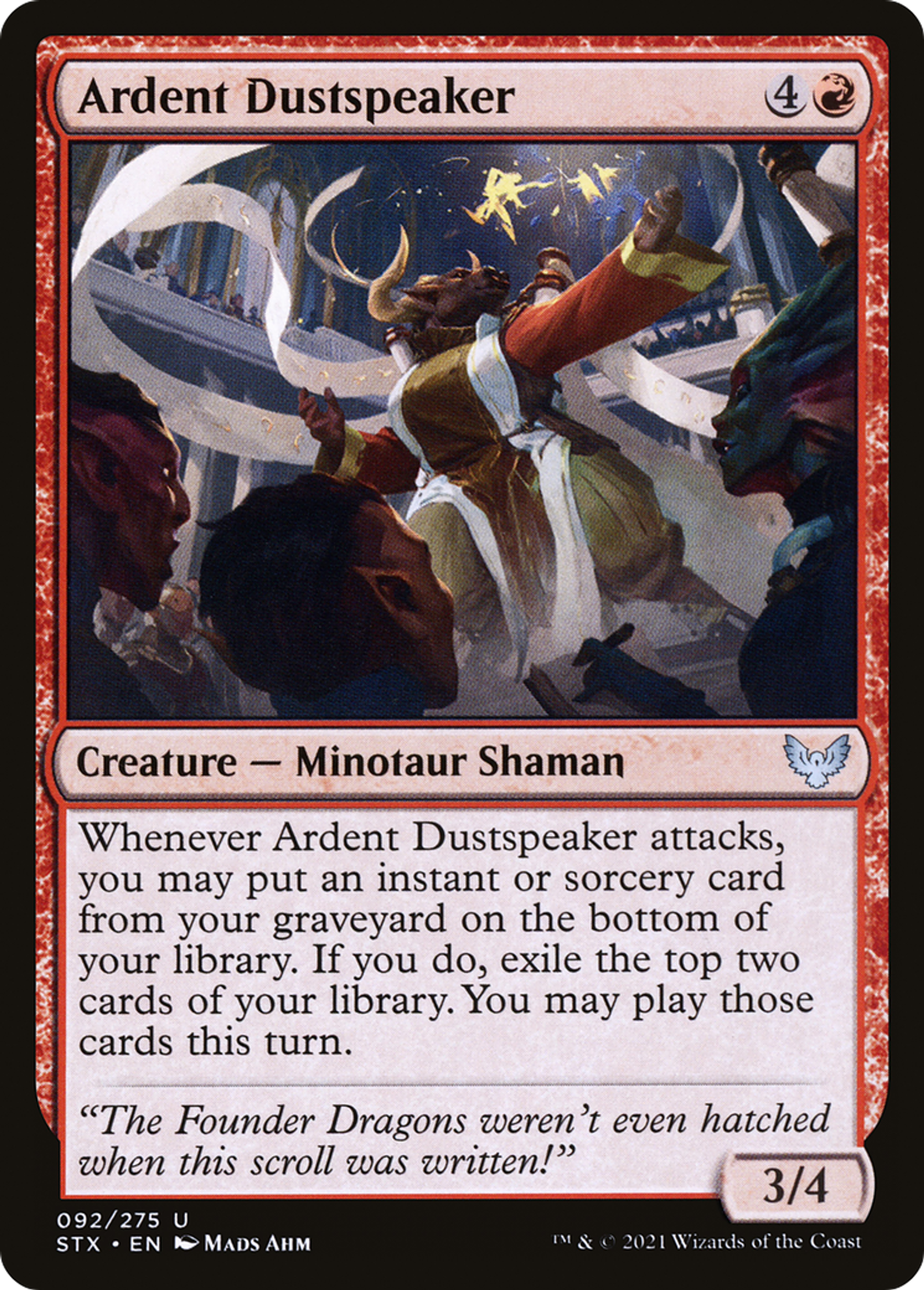 Ardent Dustspeaker — Strixhaven: School of Mages — Magic: The Gathering
