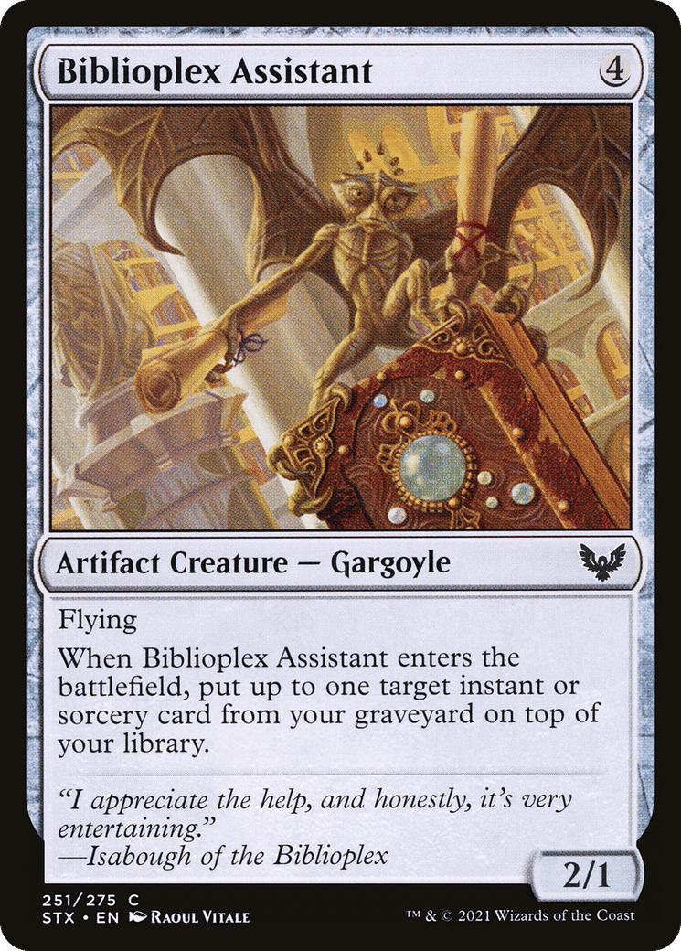 Biblioplex Assistant — Strixhaven: School of Mages — Magic: The Gathering