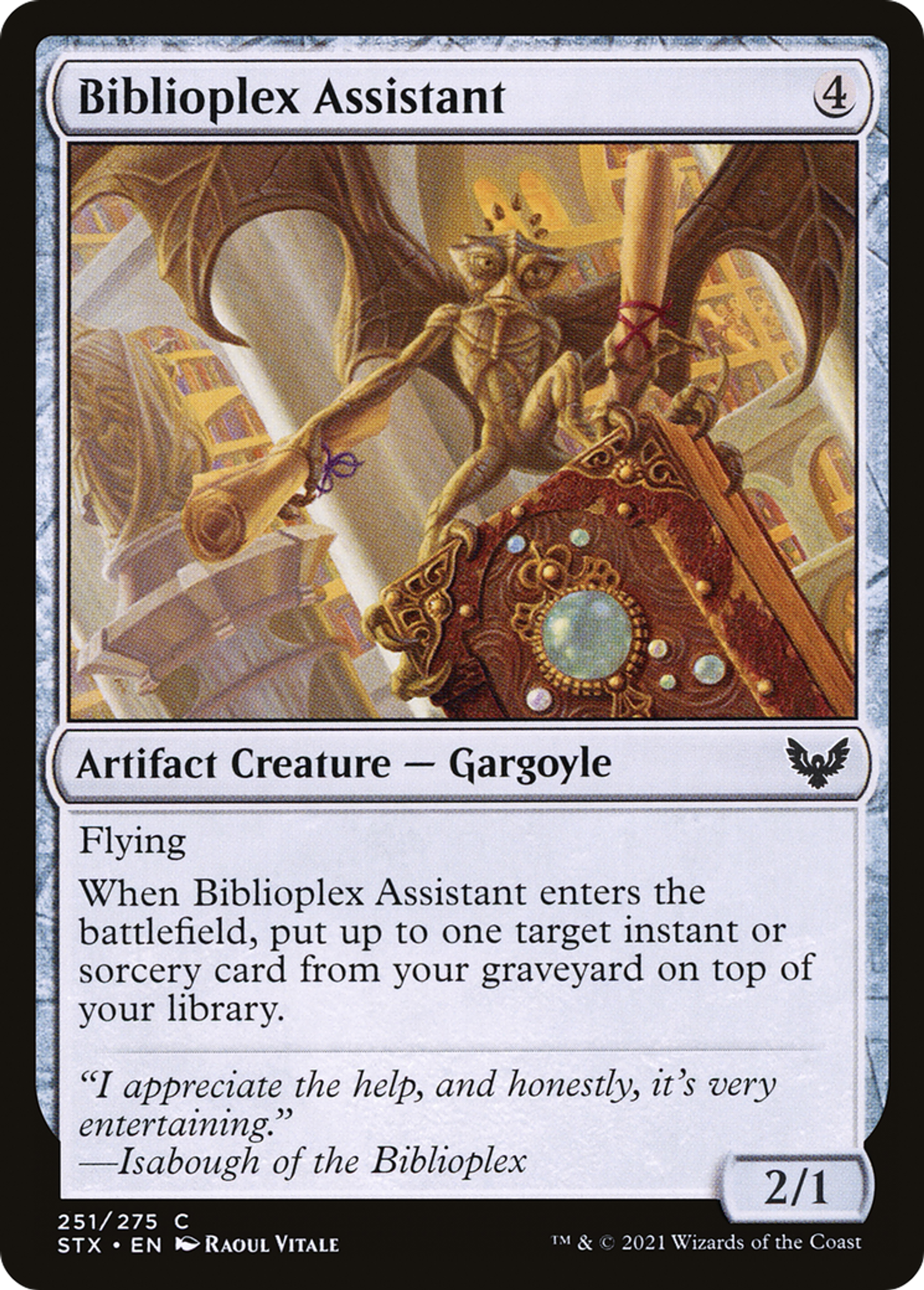 Biblioplex Assistant — Strixhaven: School of Mages — Magic: The Gathering