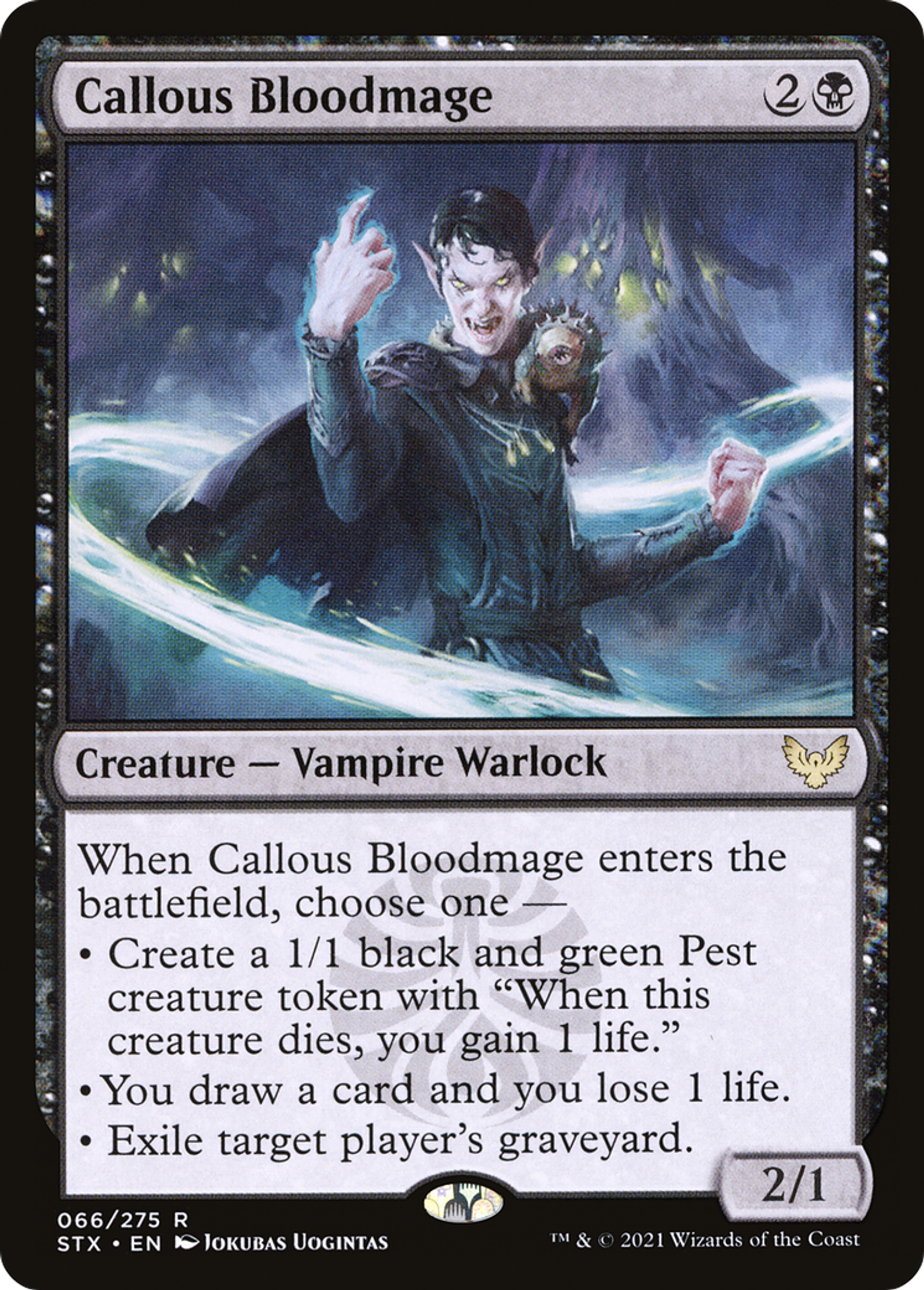 Callous Bloodmage — Strixhaven: School of Mages — Magic: The Gathering