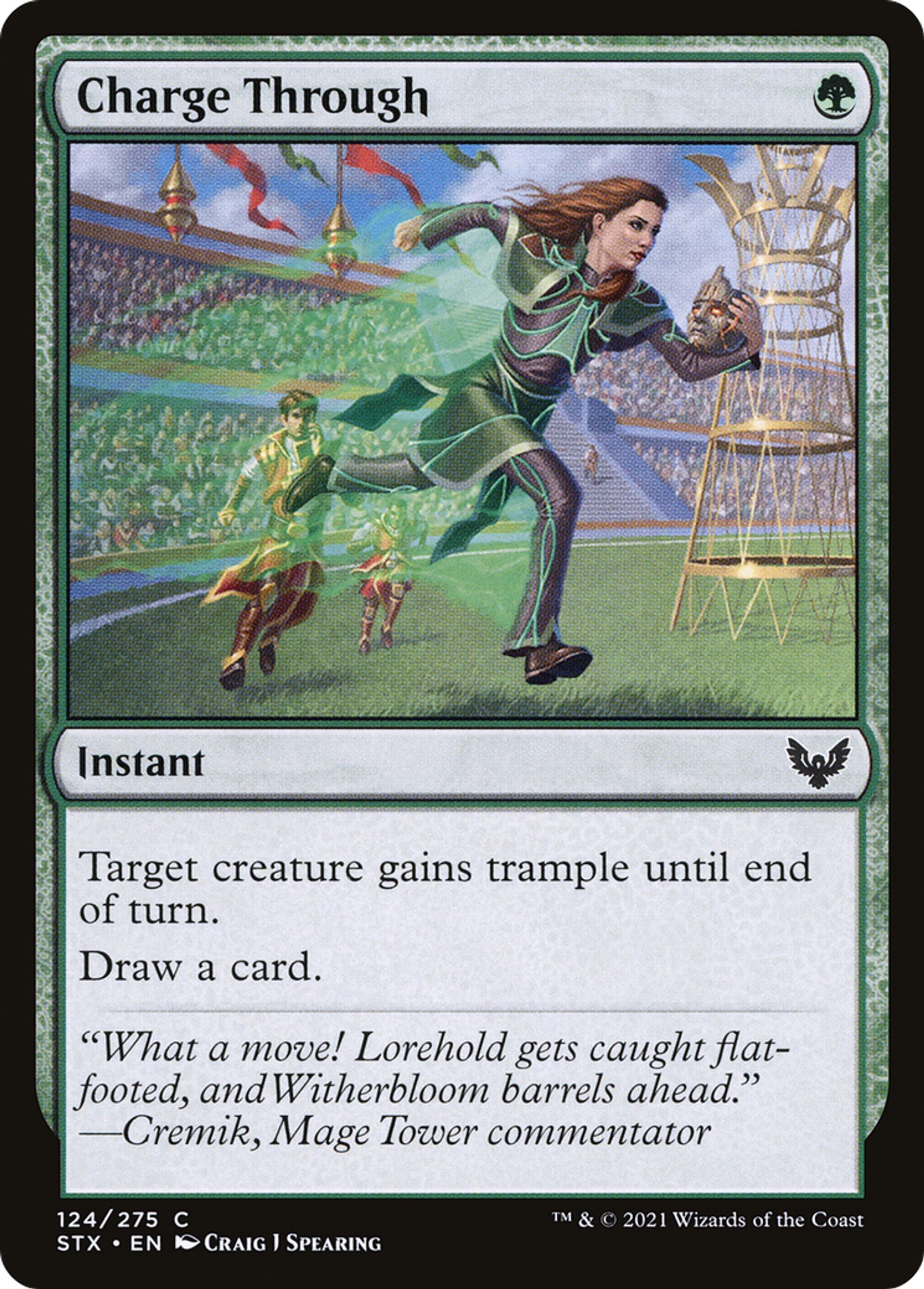 Charge Through — Strixhaven: School of Mages — Magic: The Gathering